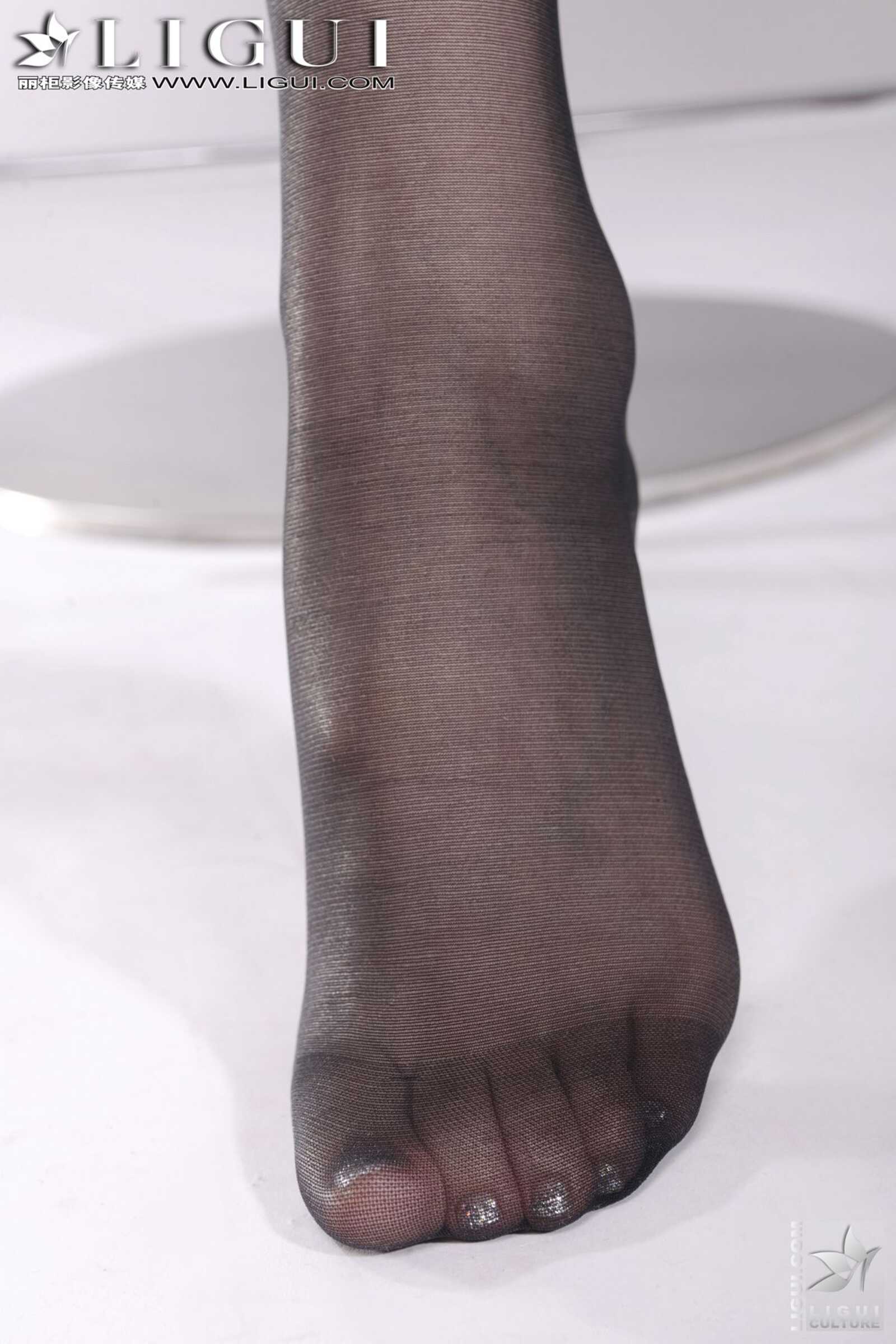 Model Vicky《豹纹黑丝的诱惑》 [丽柜LiGui] 美腿玉足第9张