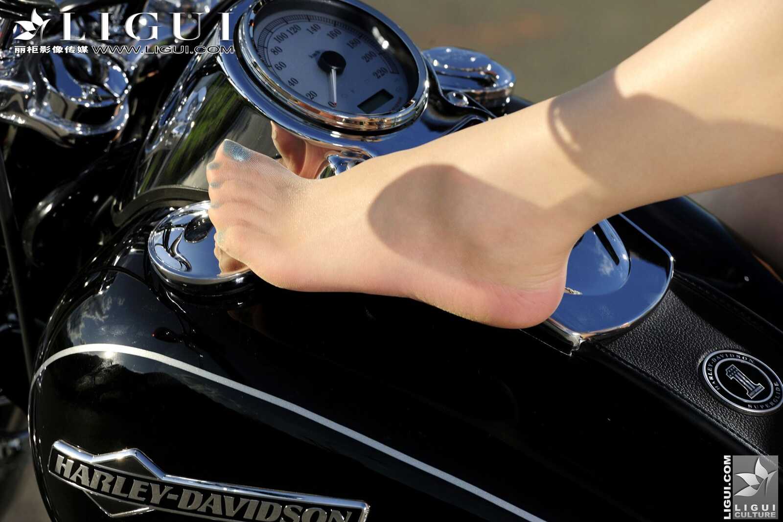 Model Cherry《Motorcycle女郎》 [丽柜LiGui] 美腿玉足写第2张