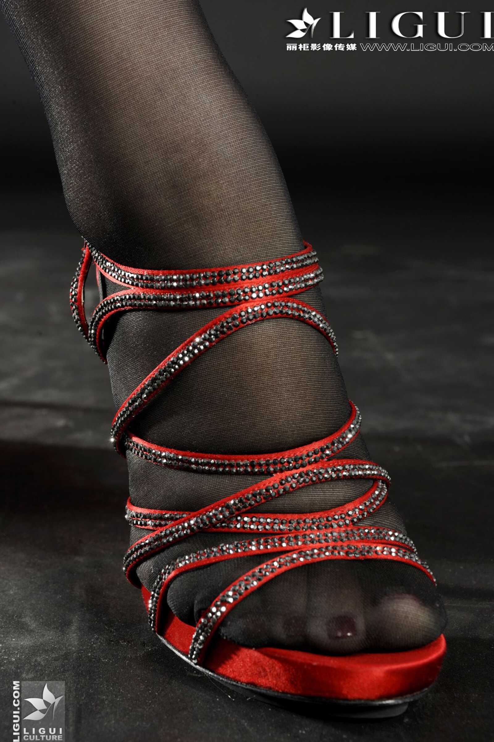 Model 文静《黑色蕾丝的诱惑》 [丽柜LiGui] 美腿玉第9张