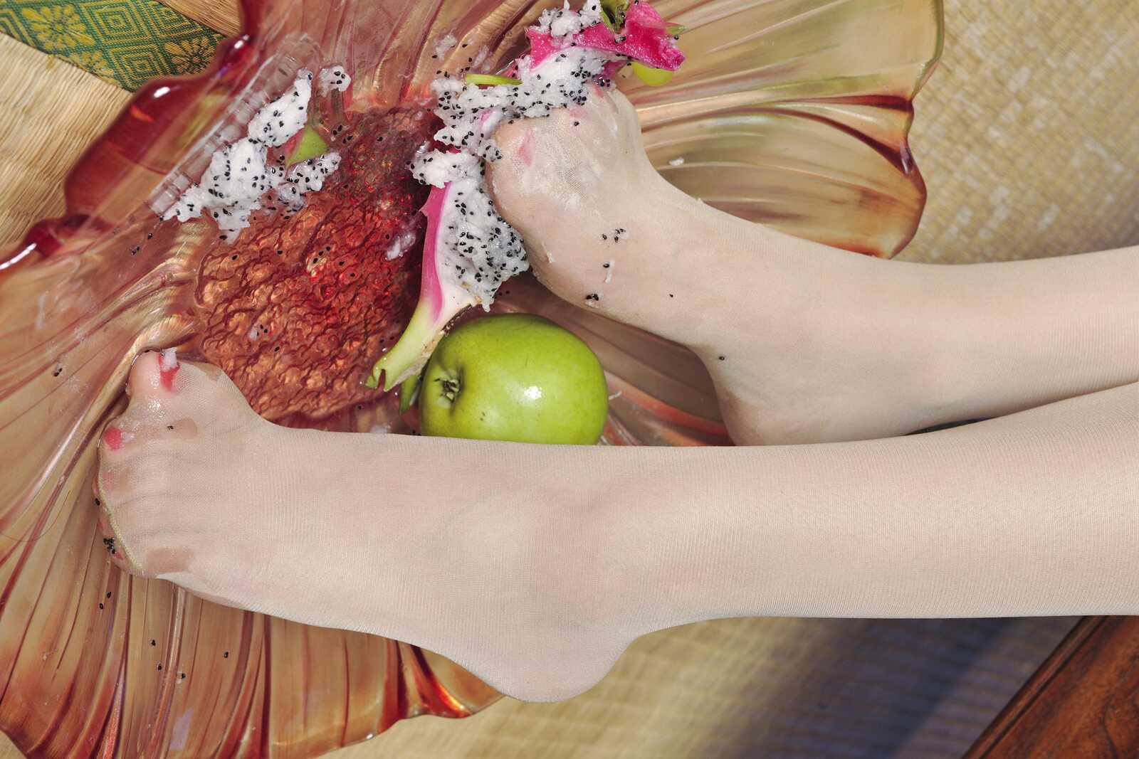 Model 笑笑《水果肉丝美足》上下合集 [丽柜LiGui第4张