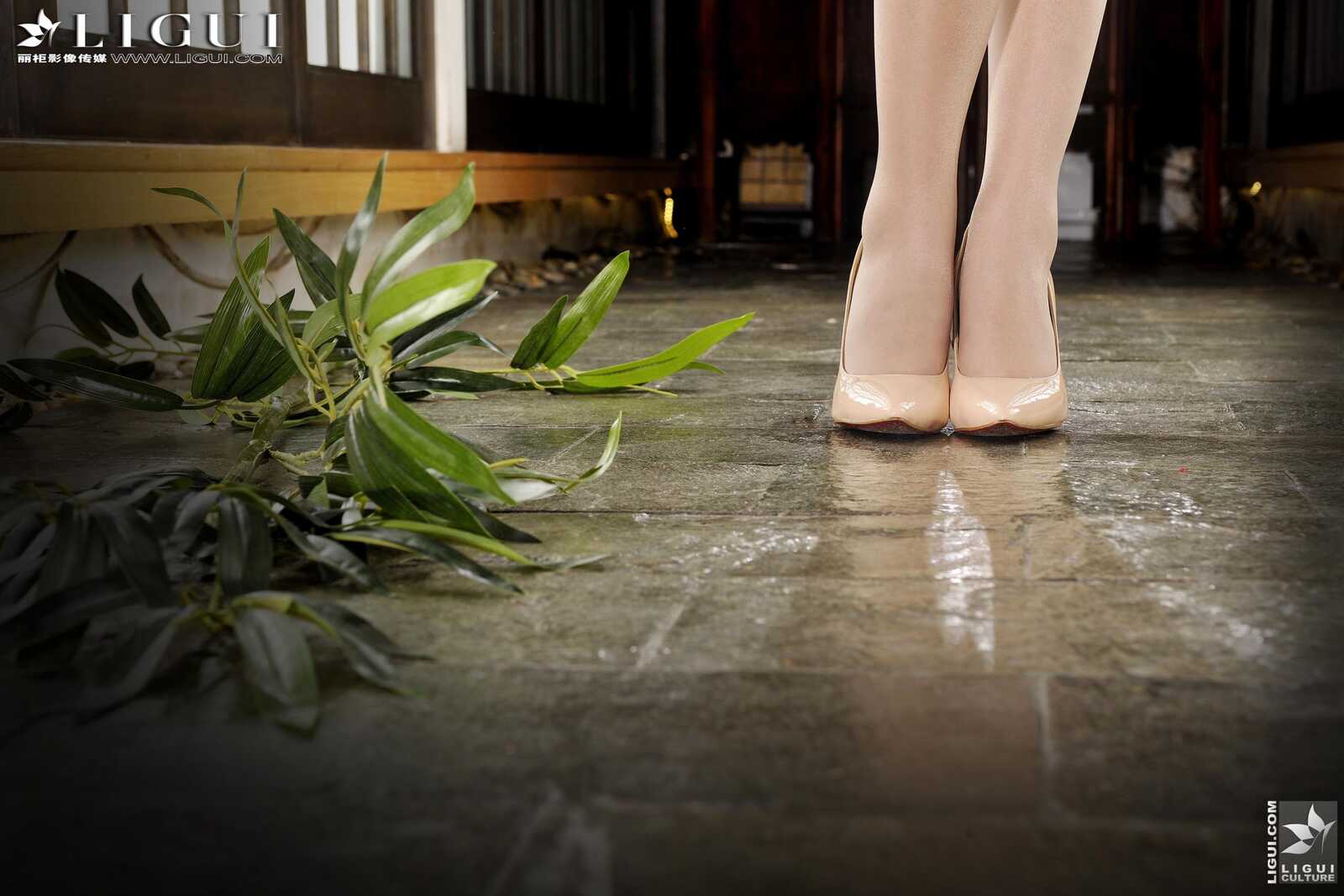 [丽柜贵足LiGui] Model Amily《民国旗袍丝足》上下全第16张