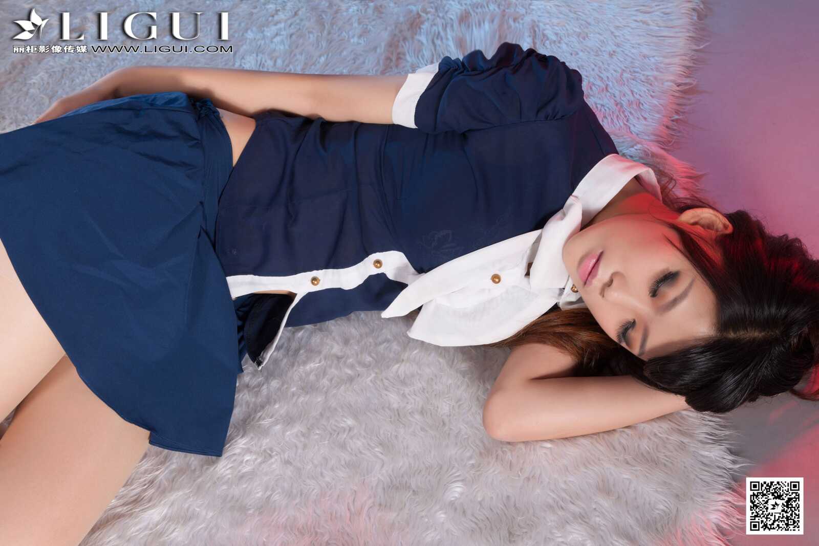 [丽柜LiGui] Model 怡萱《迷你裙丝足高跟》上下全集第2张