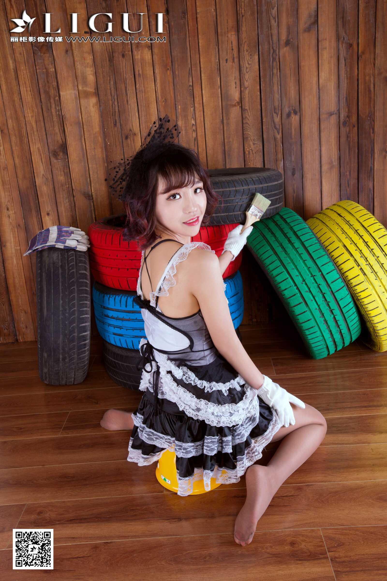 Model ALAN《灰丝蕾丝女仆》上下全集  [丽柜LiGui]第6张