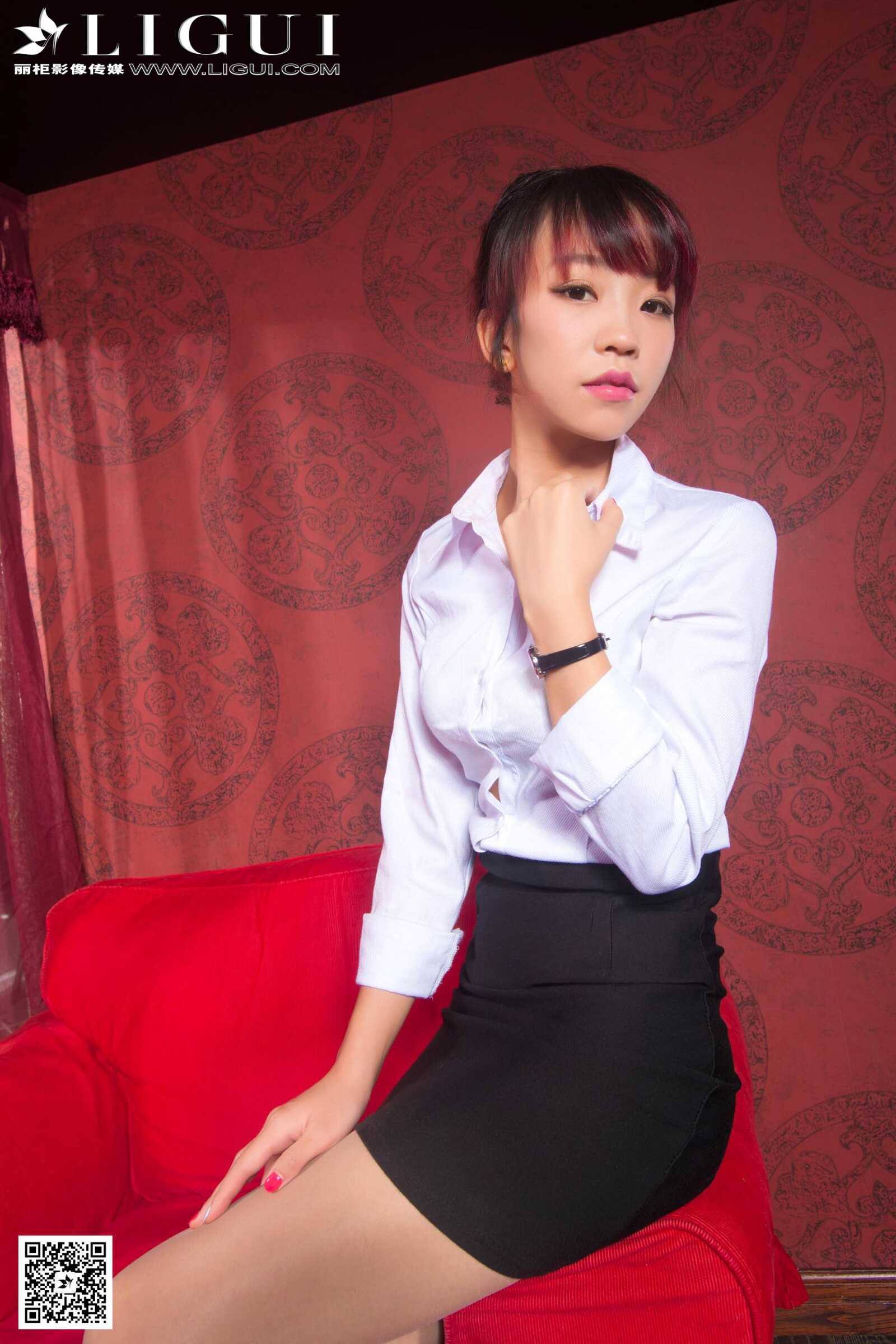 [丽柜LiGui] Model ALAN《肉丝袜高跟丽人》美腿玉足第11张