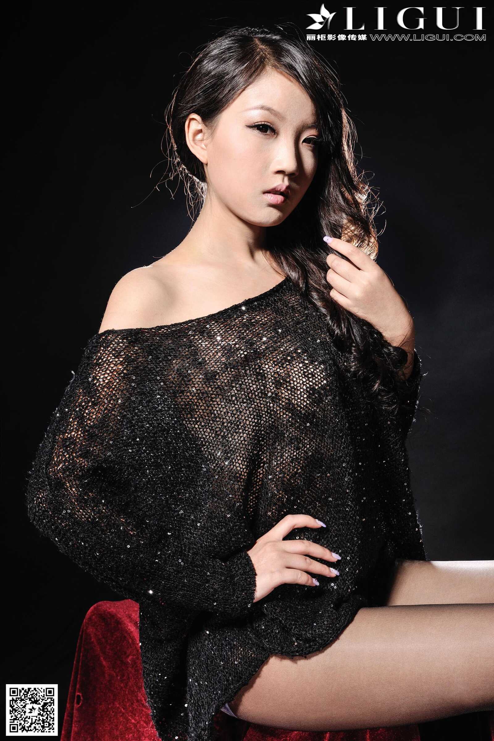 [丽柜LiGui] Model 司琪《贵美人黑丝美足》美腿玉足第11张