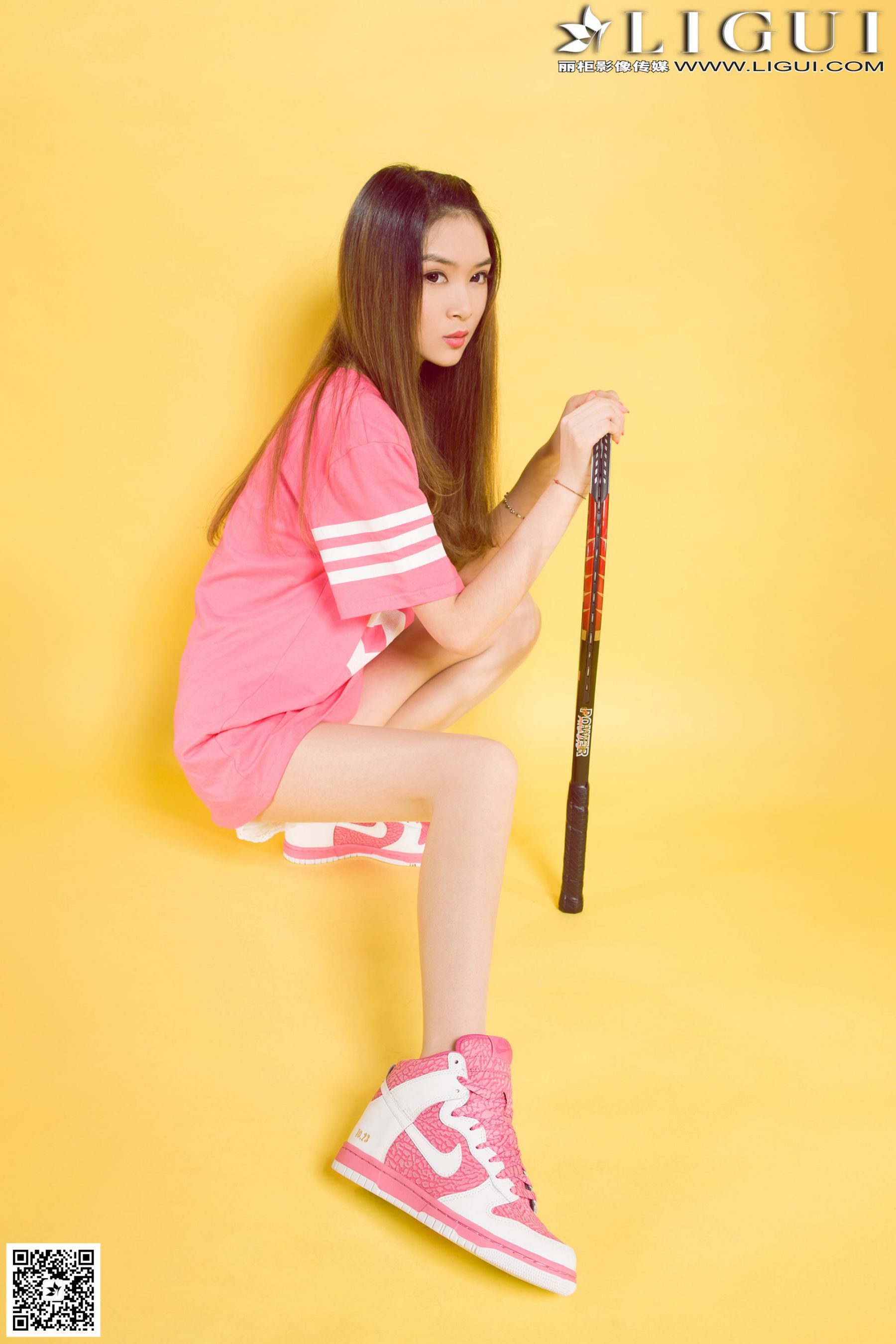 [丽柜LiGui] Model 允儿《篮球少女羽毛球运动系列》第12张