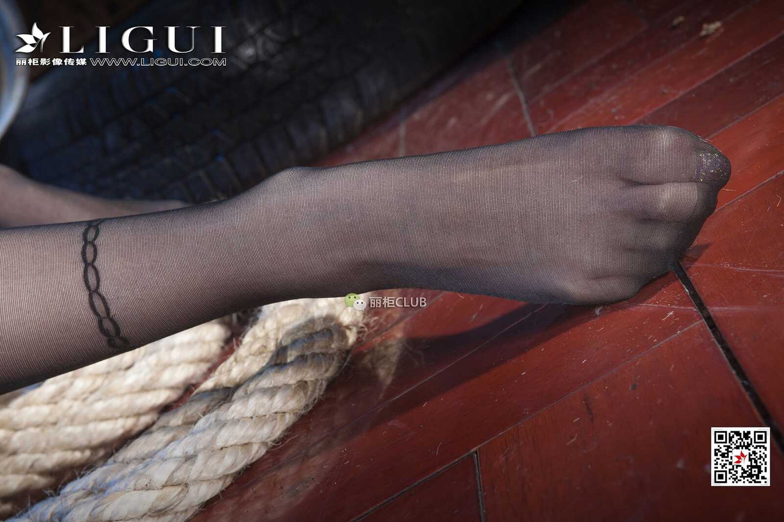 Mode 袁颖芬《黑丝高跟绳艺》 [丽柜Ligui] 写真集第16张