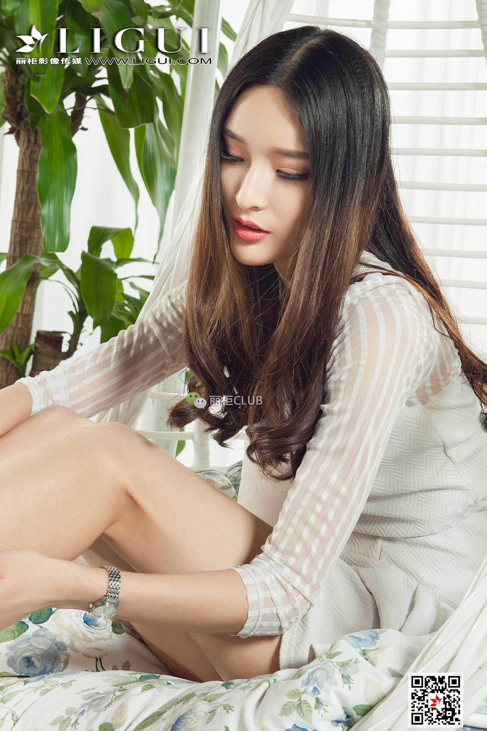 Mode 足模雪糕《吊篮椅丝足》 [丽柜Ligui] 写真集第3张