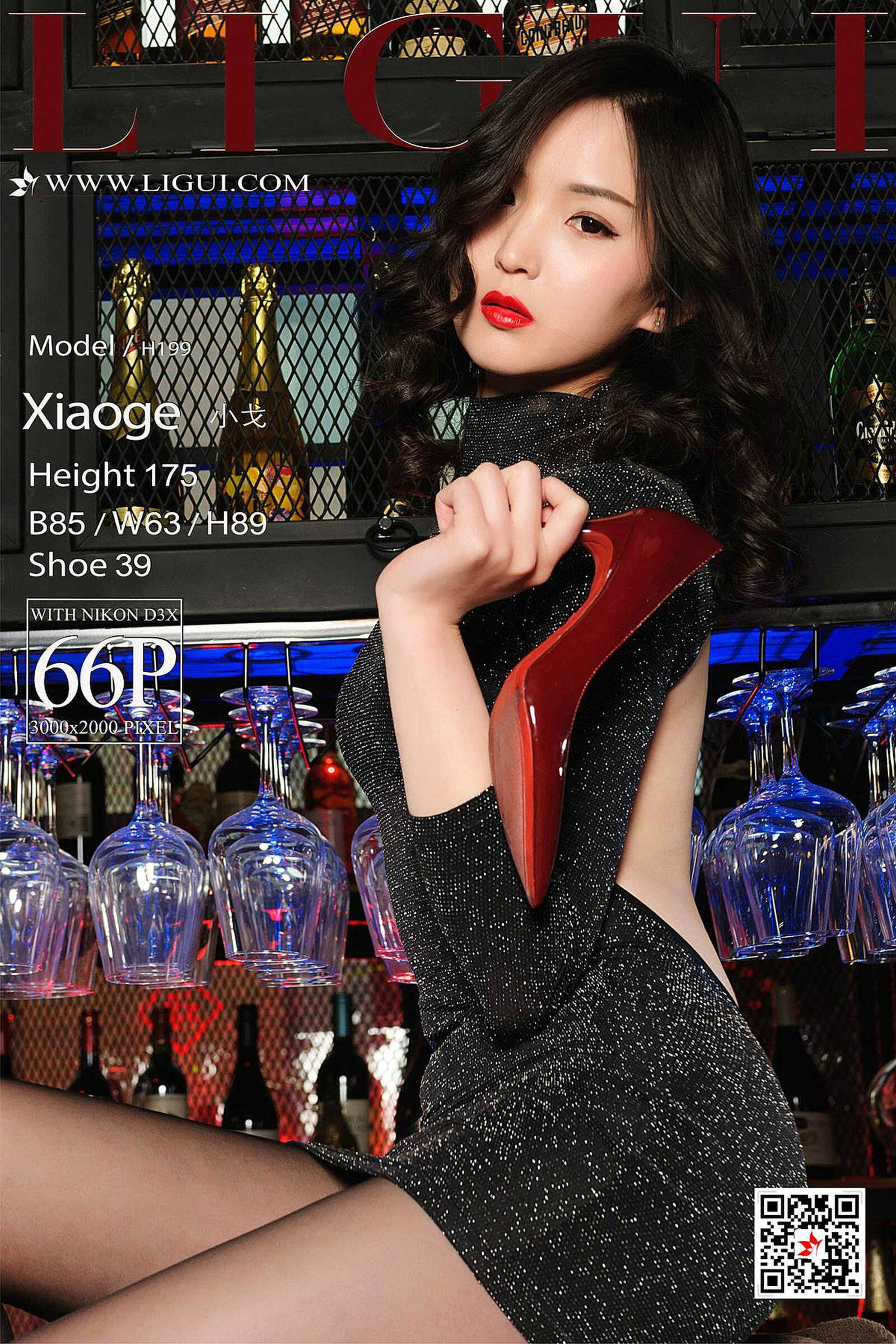 腿模小戈《夜店黑丝女郎》 [丽柜Ligui] 写真集第18张