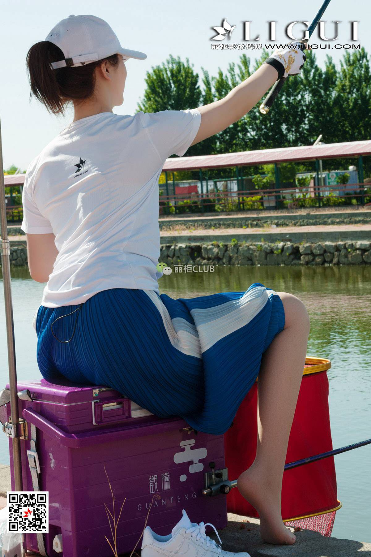 腿模筱筱&amp;amp;然然《钓鱼丝足》 [丽柜LIGUI] 美腿玉第14张