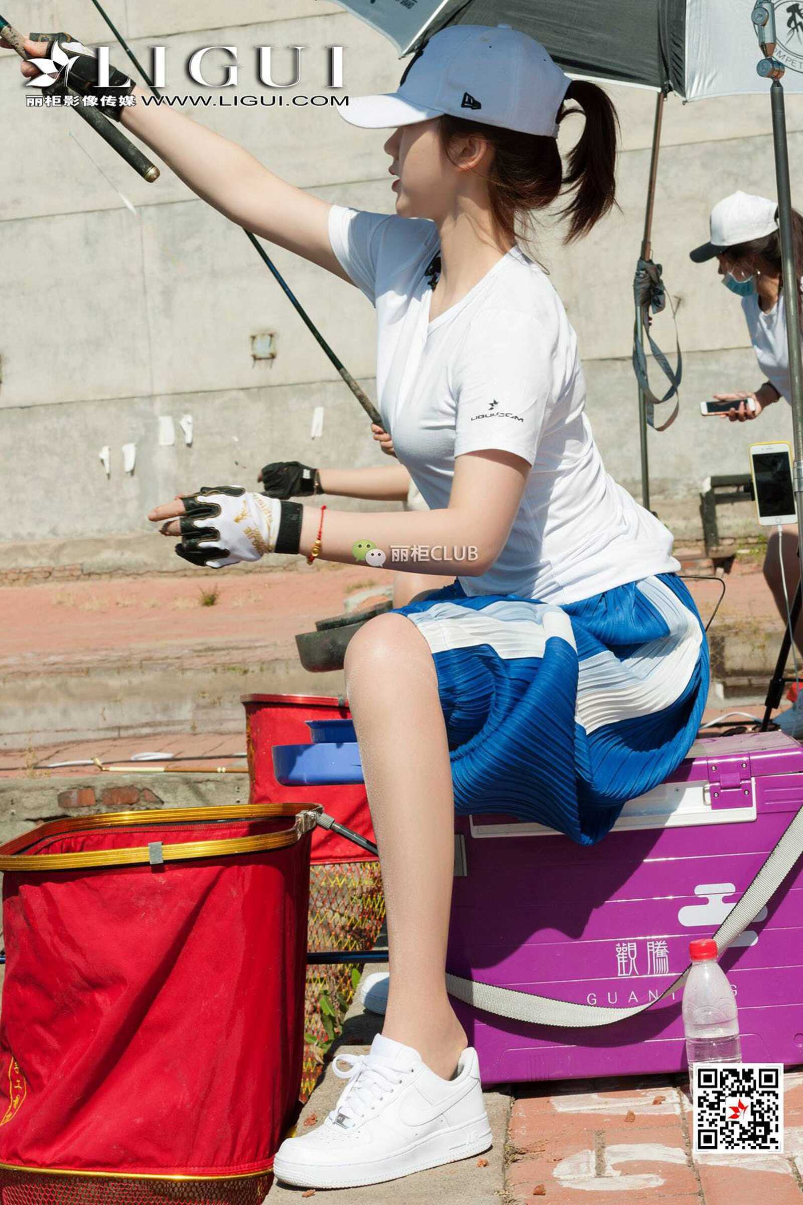 腿模筱筱&amp;amp;然然《钓鱼丝足》 [丽柜LIGUI] 美腿玉第1张