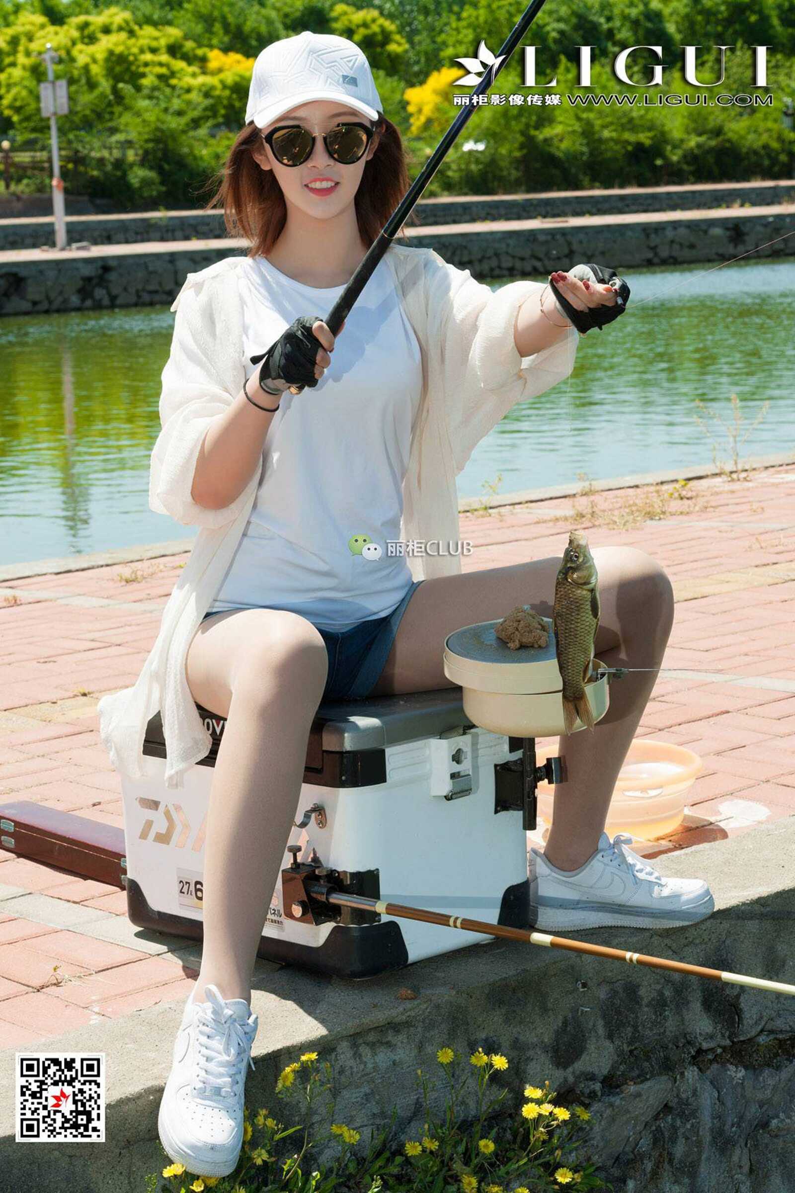 腿模筱筱&amp;amp;然然《钓鱼丝足》 [丽柜LIGUI] 美腿玉第5张