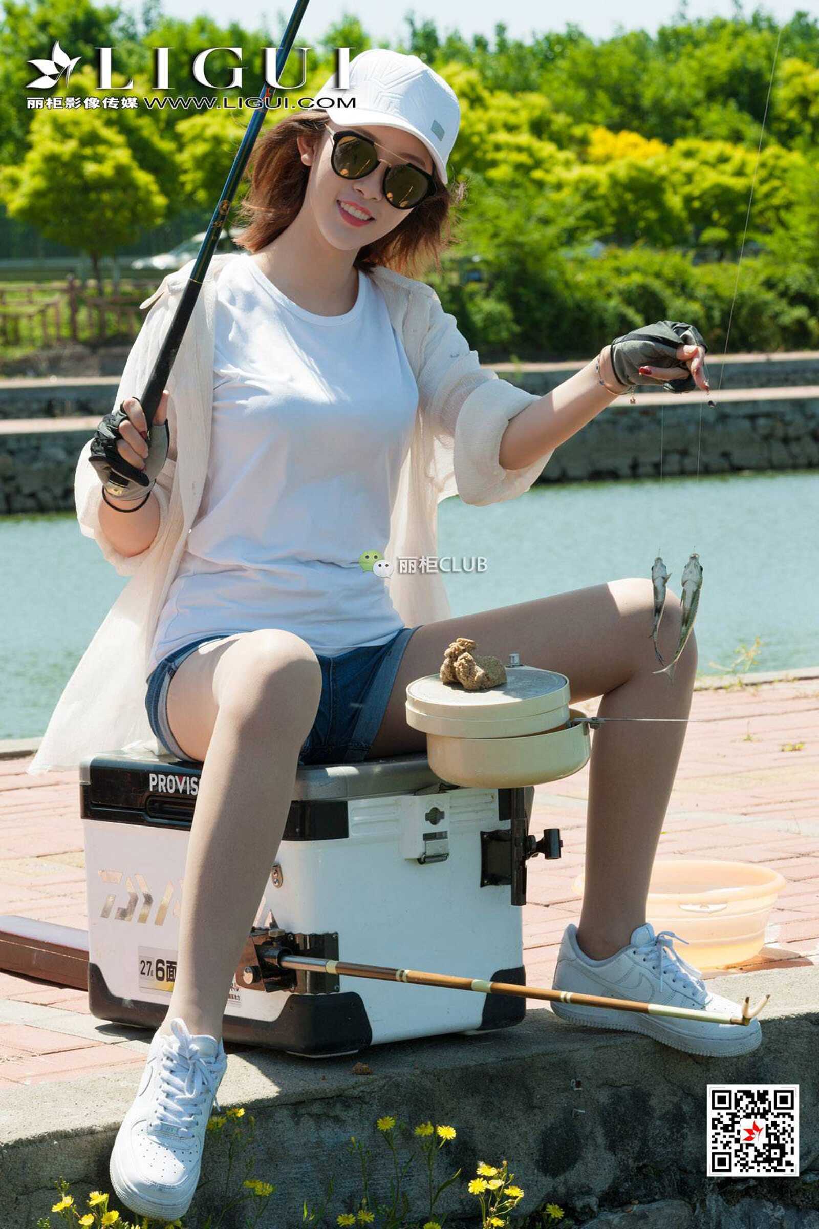 腿模筱筱&amp;amp;然然《钓鱼丝足》 [丽柜LIGUI] 美腿玉第3张