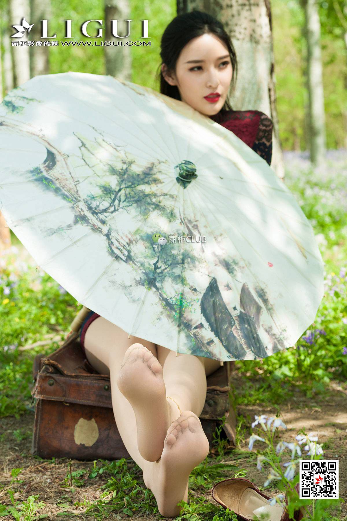 腿模雪糕《古典蕾丝旗袍丝足》 [丽柜LIGUI] 美腿第5张