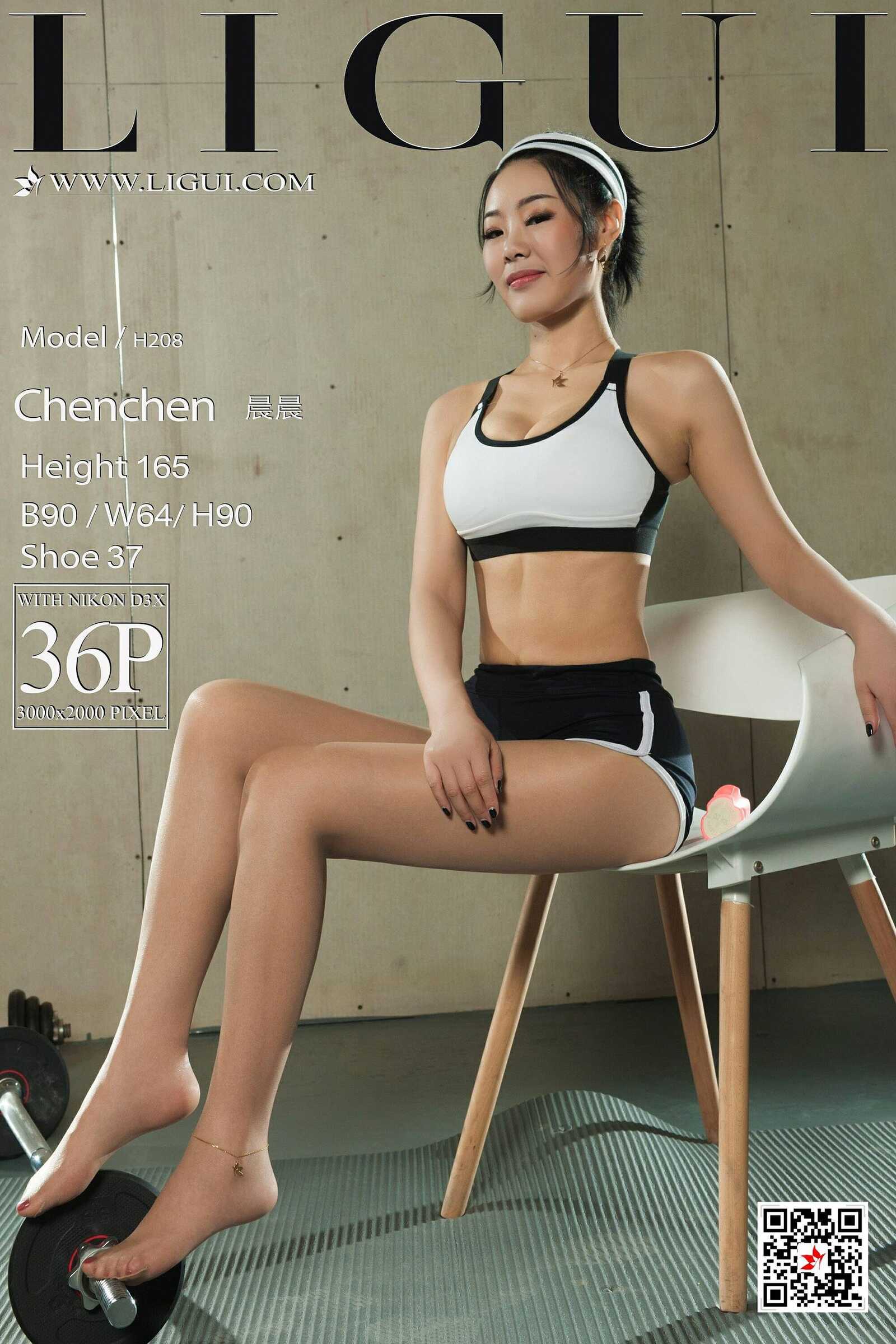 足模晨晨《健身女郎》 [丽柜LIGUI] 网络丽人 写真第1张