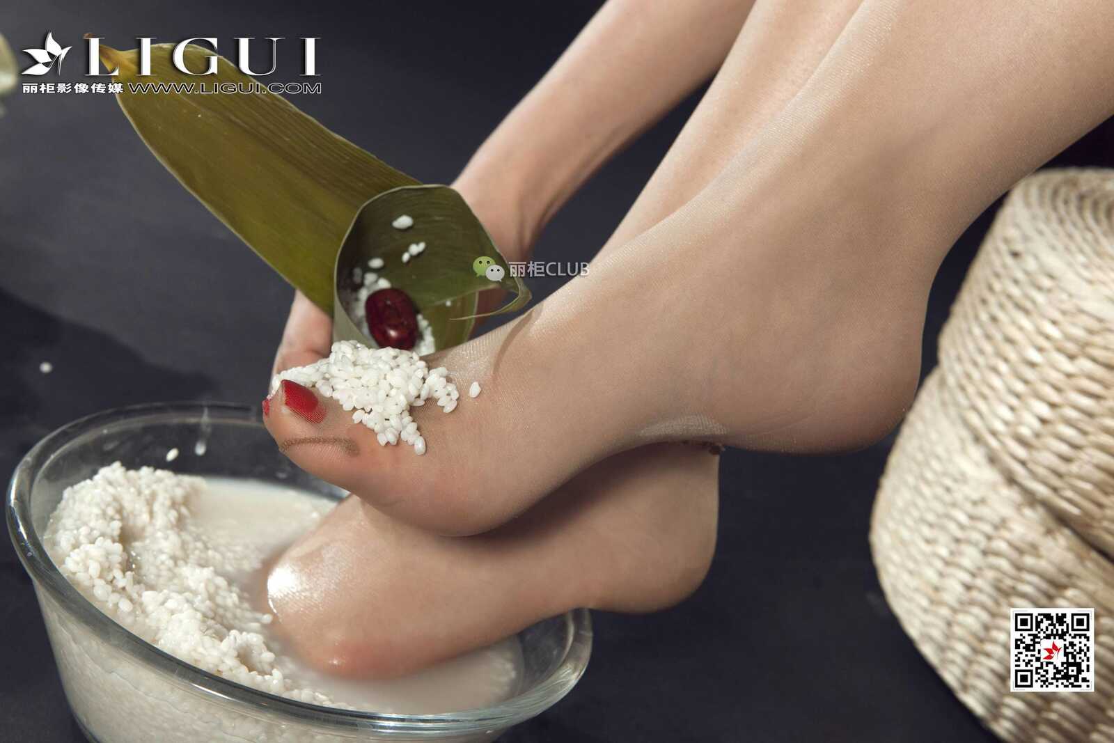 足模雪糕《端香旗袍丝足》 [丽柜LIGUI] 网络丽人第5张
