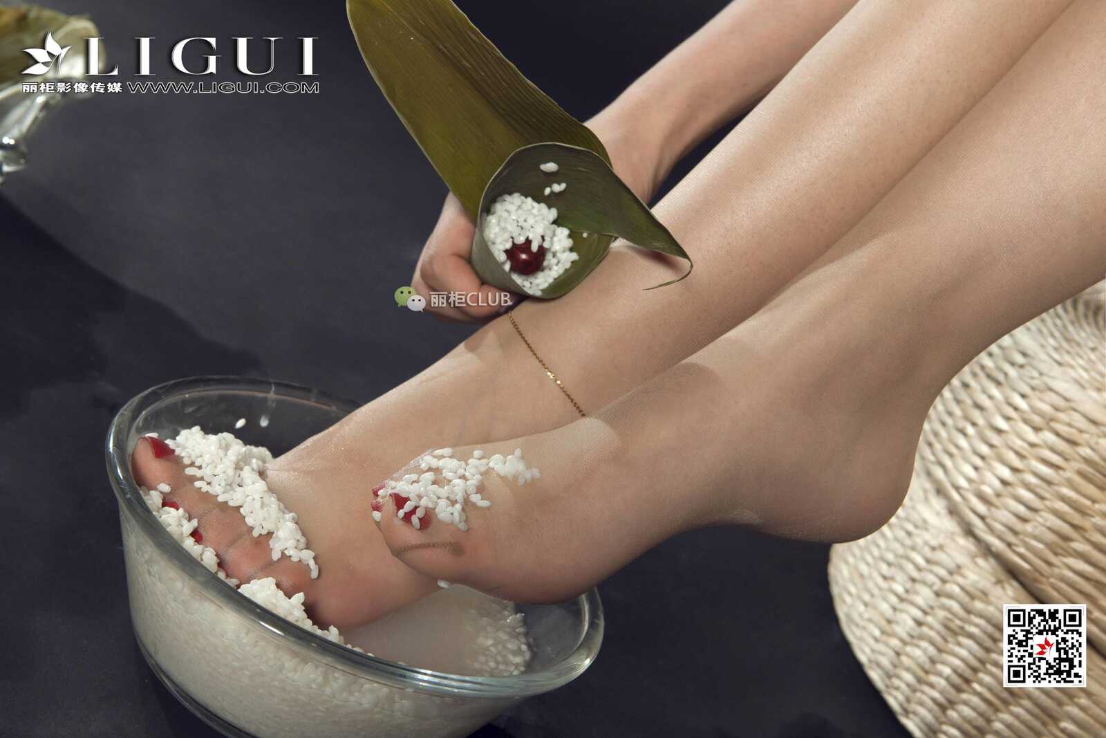 足模雪糕《端香旗袍丝足》 [丽柜LIGUI] 网络丽人第5张