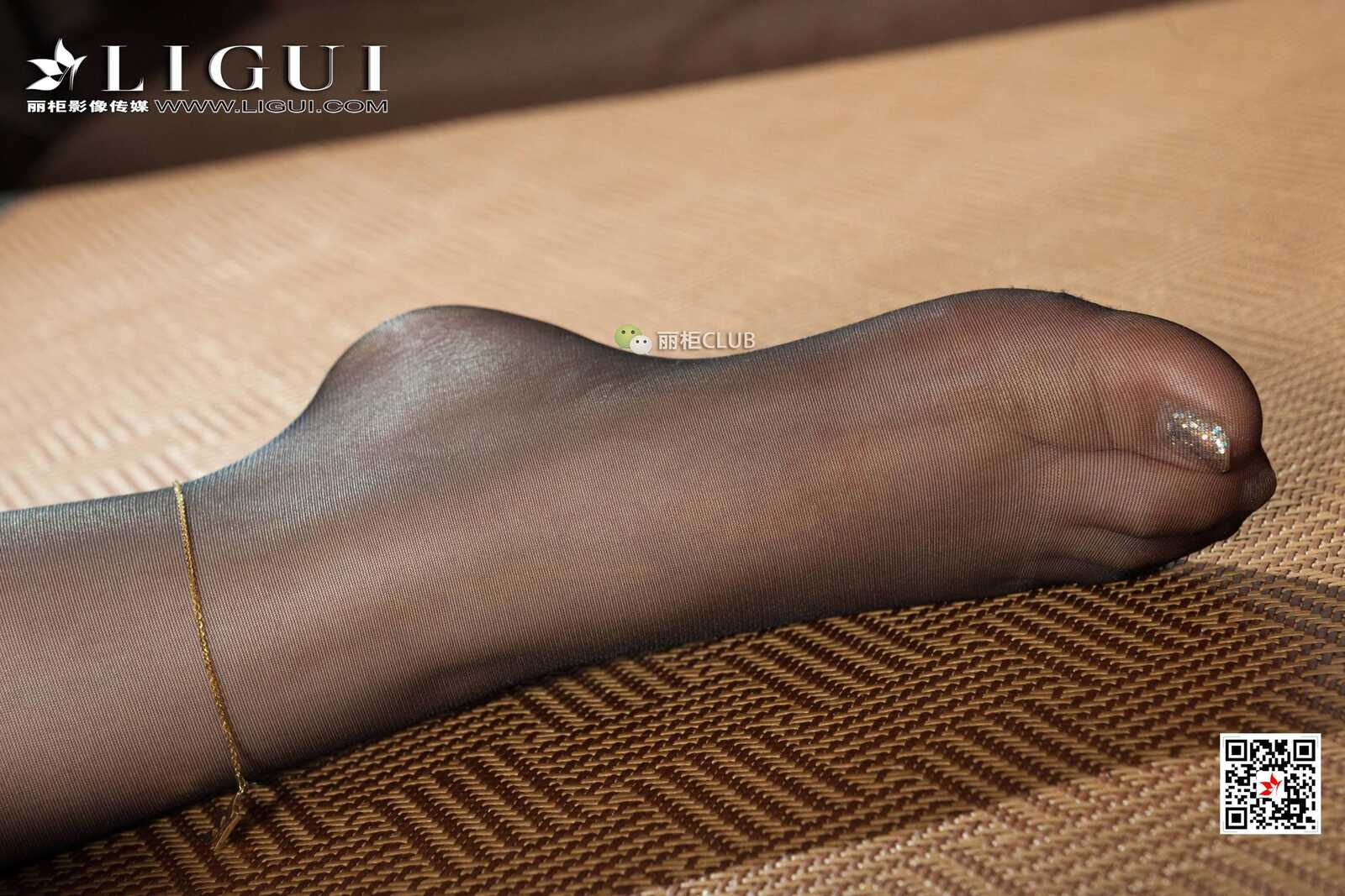 腿模然然《黑丝绳艺》 [丽柜LIGUI] 紧缚魅影 写真第15张