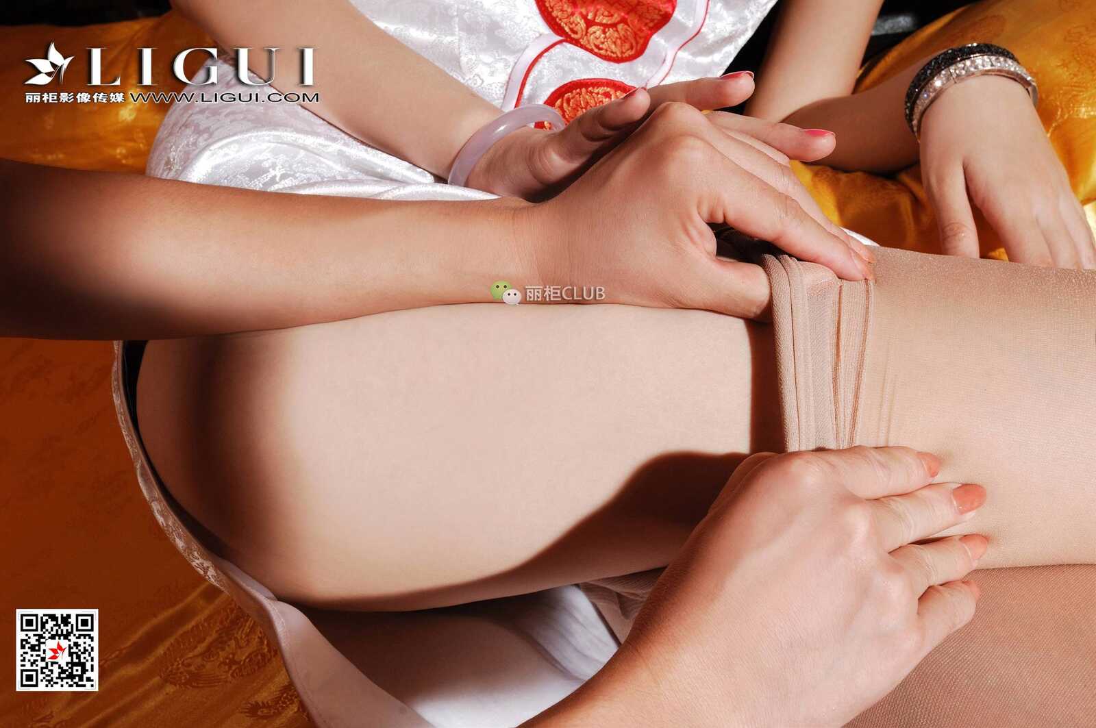 足模由美&amp;amp;菲菲《中秋丝足》 [丽柜Ligui] 经典回第10张
