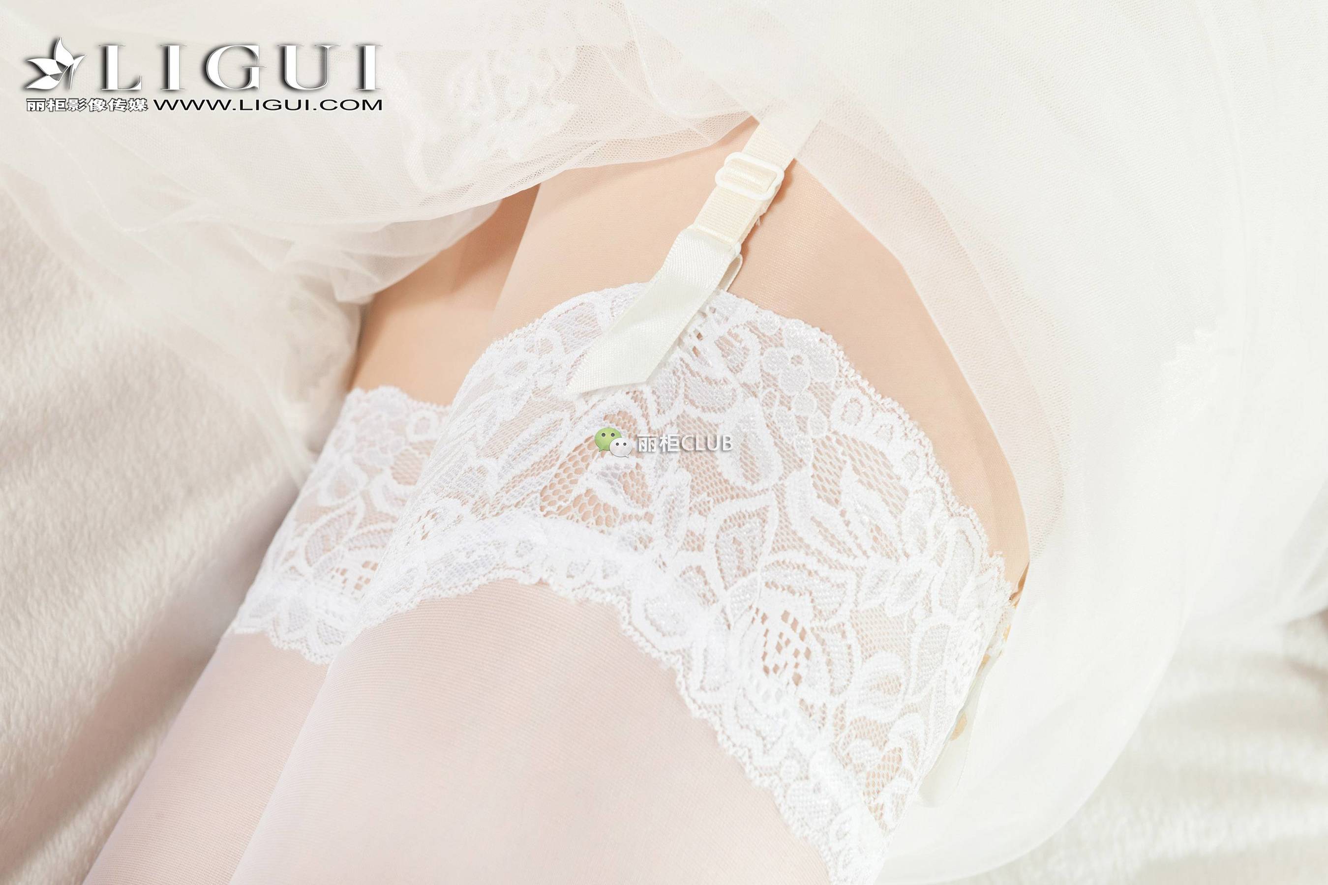 腿模敏儿《白丝绳艺》 [丽柜Ligui] 网络丽人 美腿第15张
