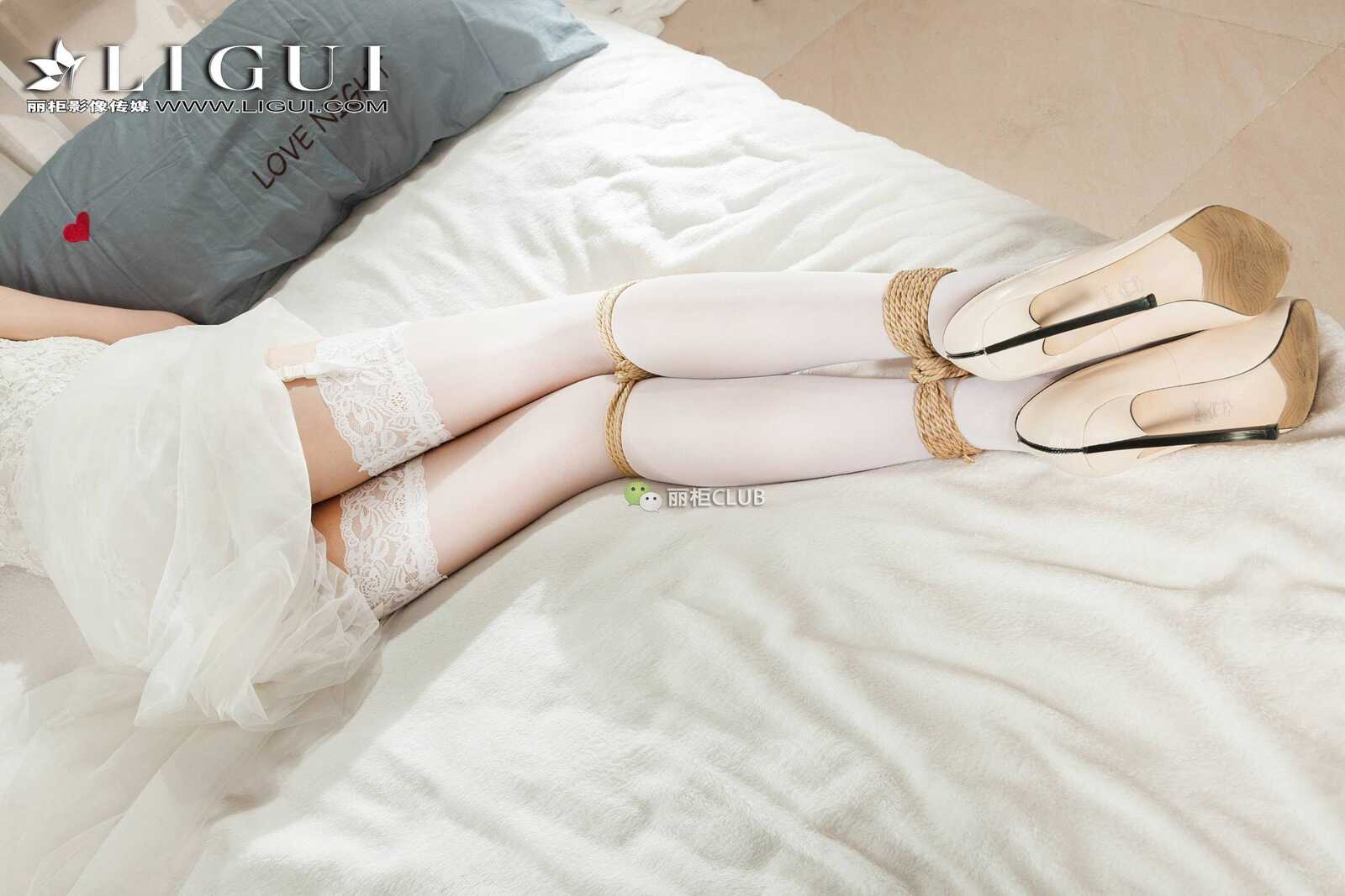 腿模敏儿《白丝绳艺》 [丽柜Ligui] 网络丽人 美腿第13张