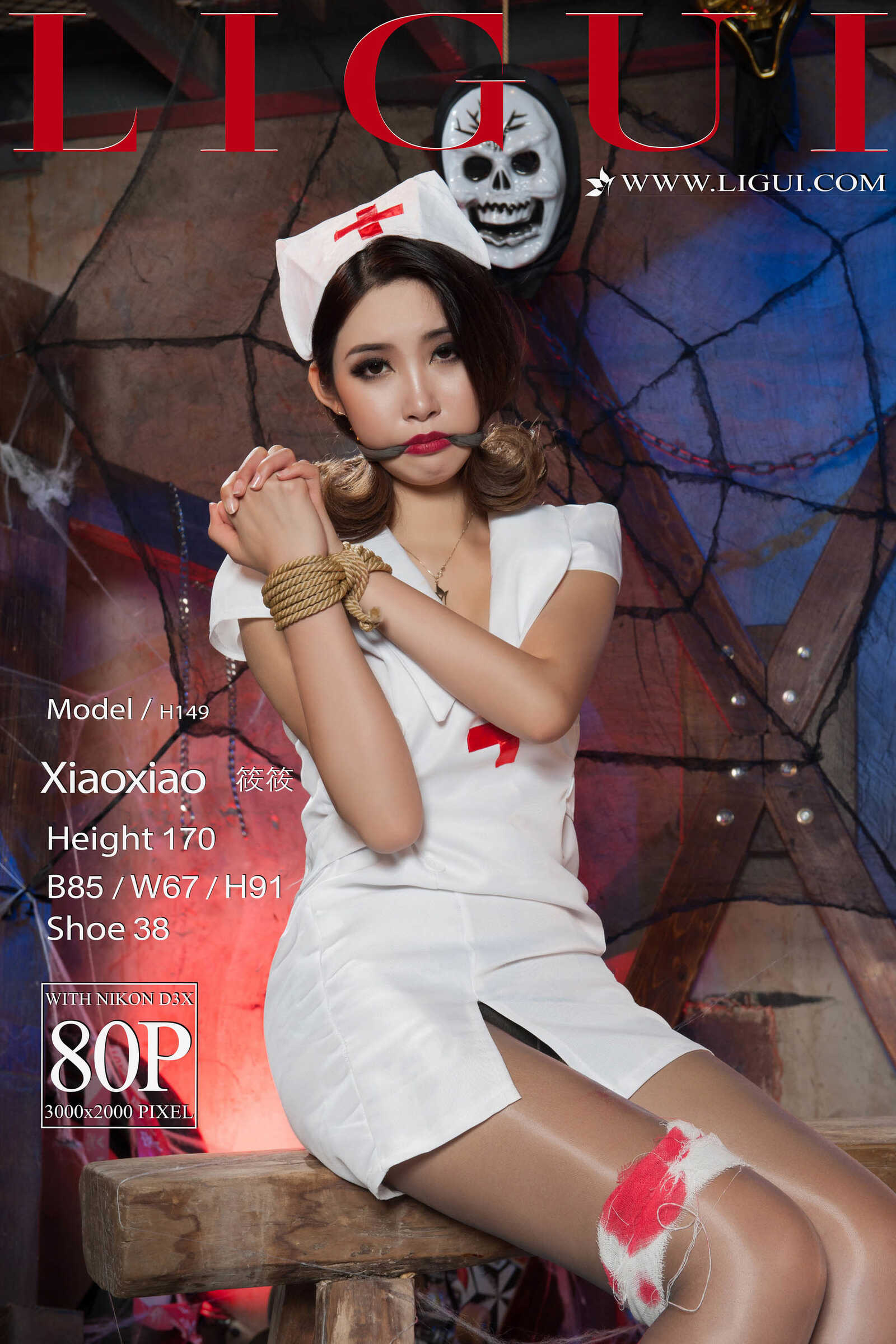 腿模筱筱《护士捆绑》 [丽柜Ligui]  美腿丝足写真第17张