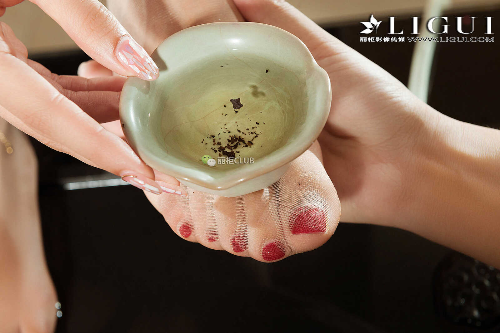 腿模王欣竹《旗袍茶艺丝足》 [丽柜Ligui] 美腿丝第10张