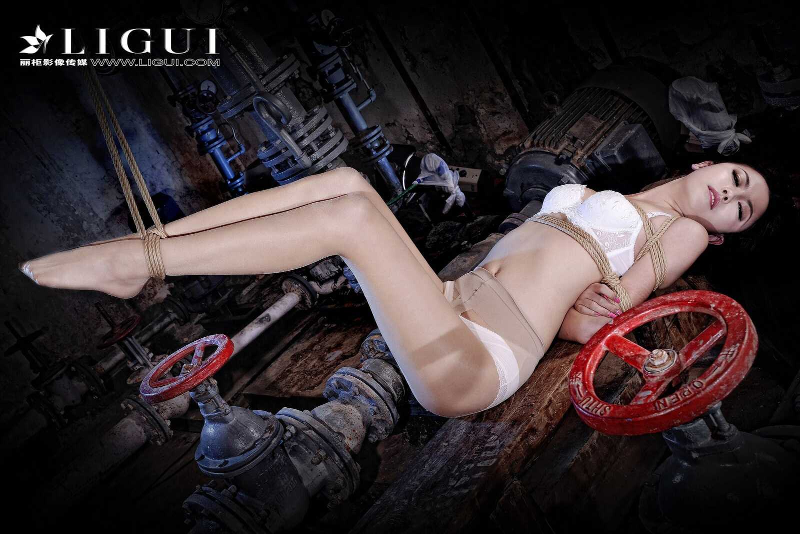 腿模可馨《OL捆绑系列》 [丽柜Liguil] 美束写真集第10张