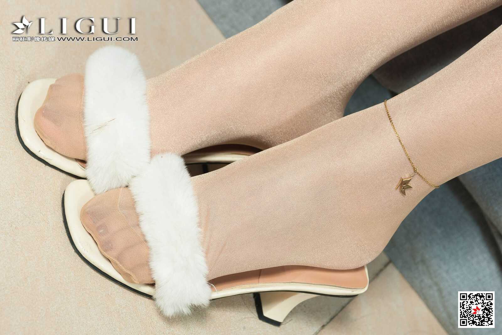 足模筱筱《肉丝玉足》 [丽柜Ligui] 网络丽人 写真第9张