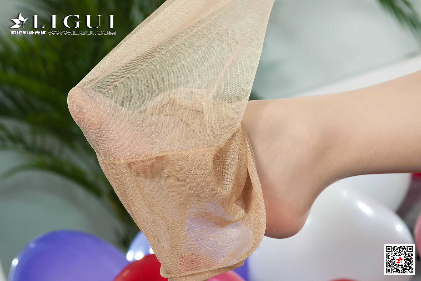 足模筱筱《肉丝玉足》 [丽柜Ligui] 网络丽人 写真第9张