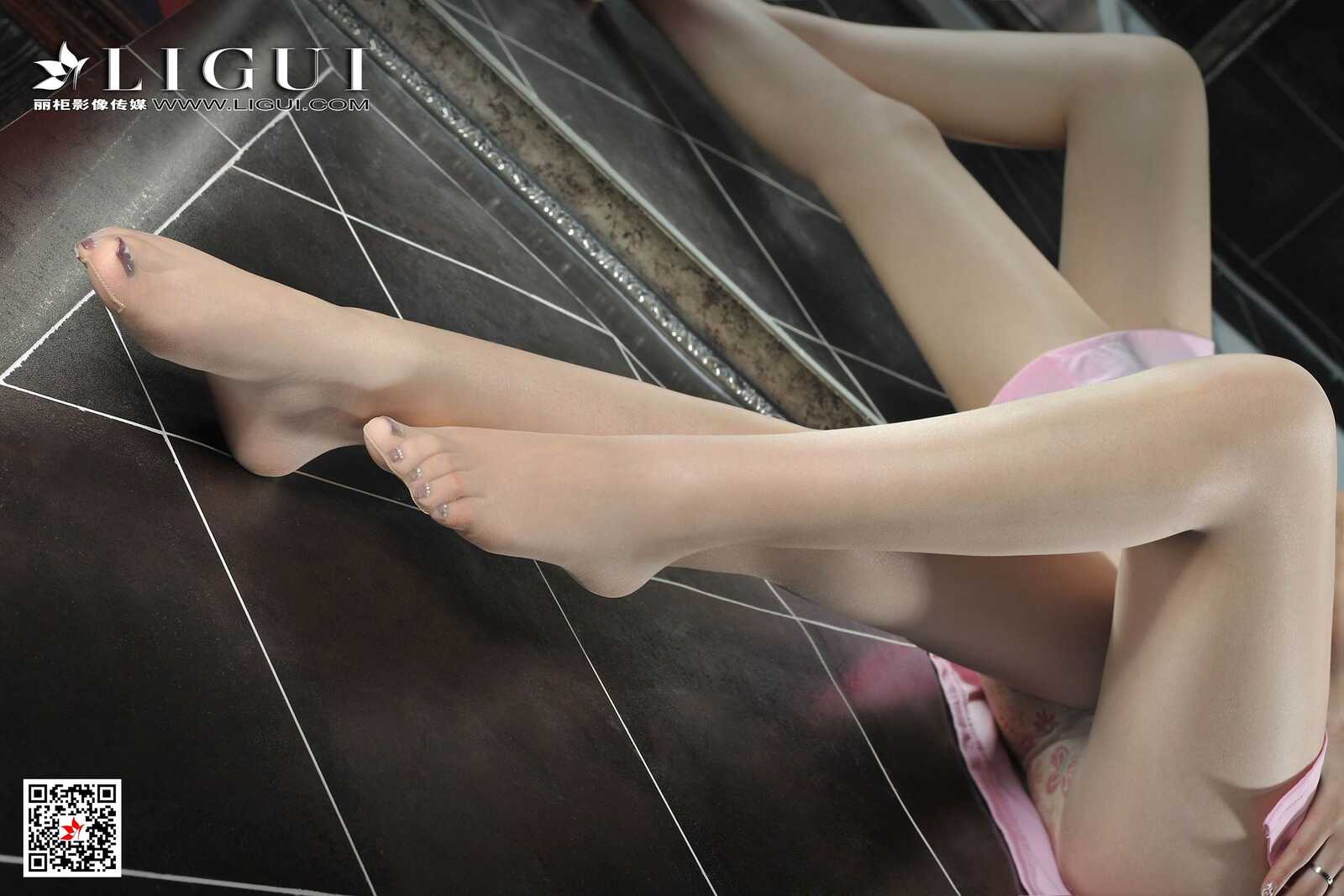 腿模文静《粉色护士丝足》 [丽柜Ligui] 写真集第4张