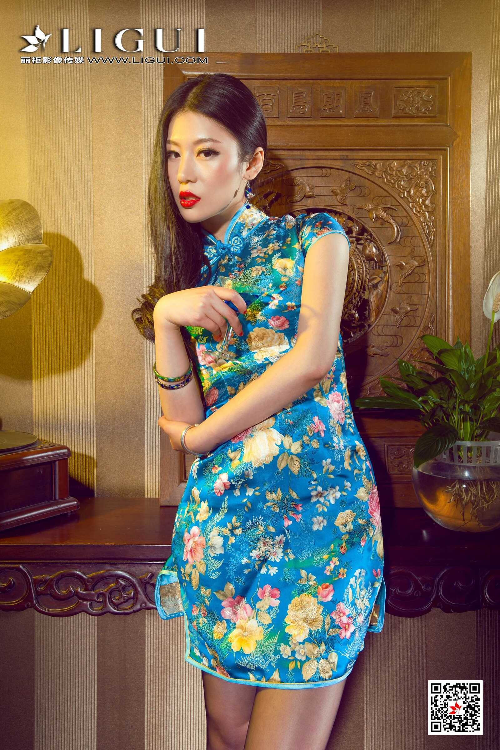 佳怡《蓝色妖姬》 [丽柜Ligui] 网络丽人 写真集第13张