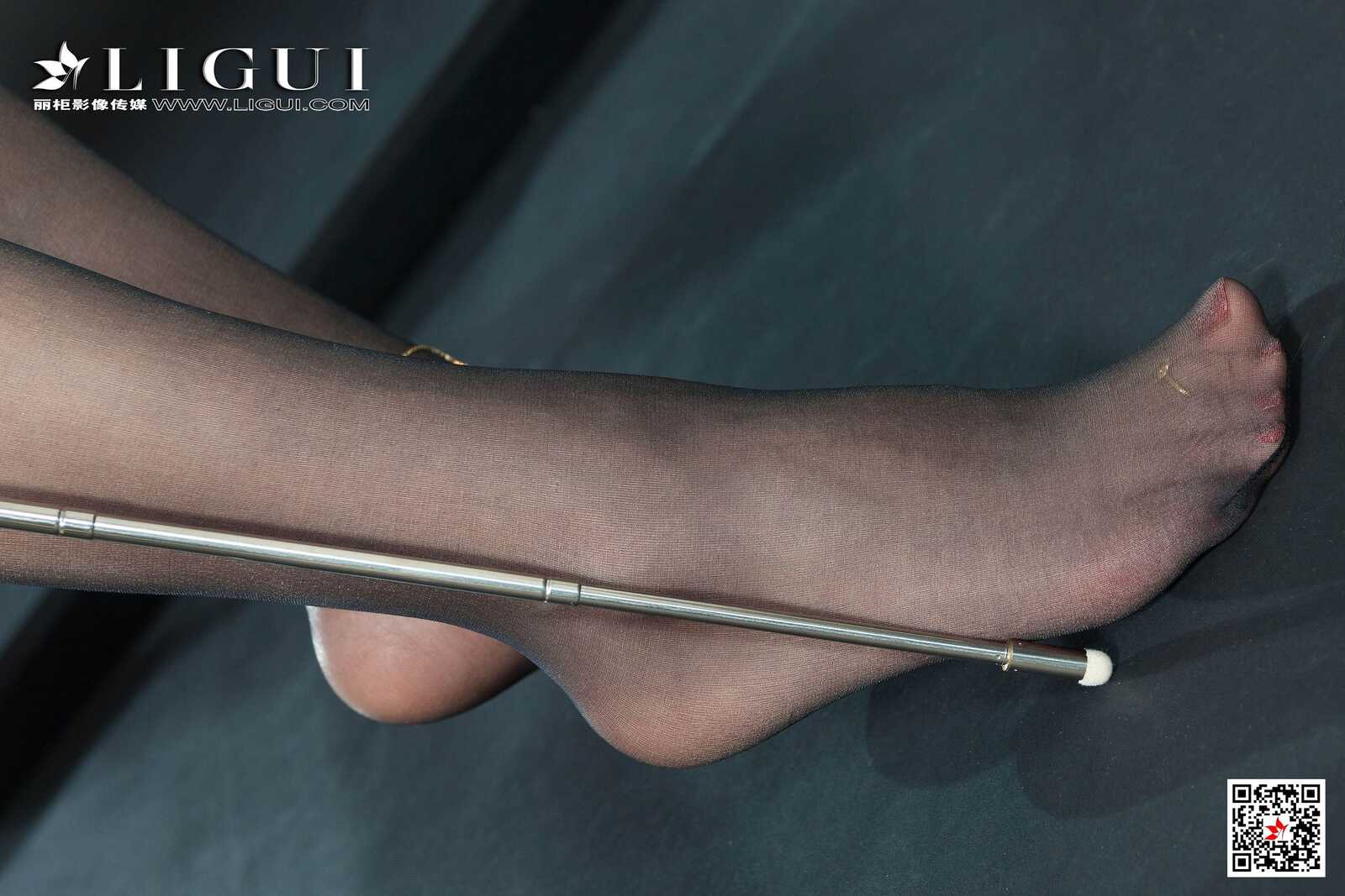 文静《黑丝吊袜美腿丝足》 [丽柜Ligui] 写真集第5张