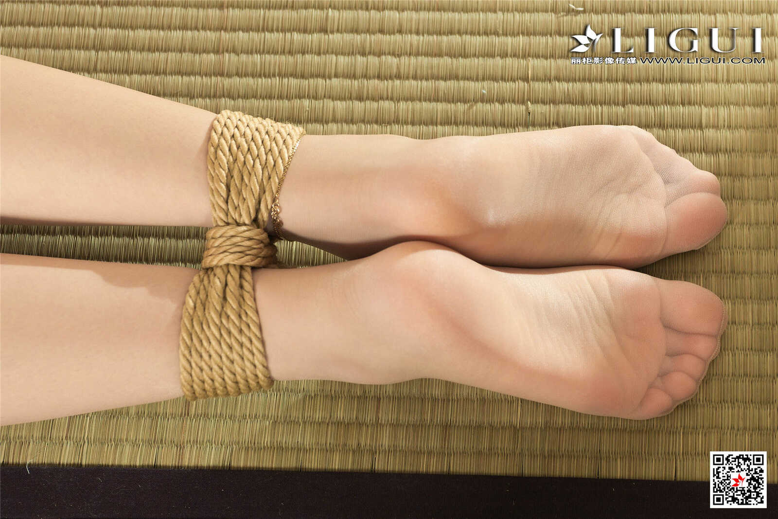 腿模甜甜《女仆绳艺丝足》 [丽柜美束Ligui] 写真第11张