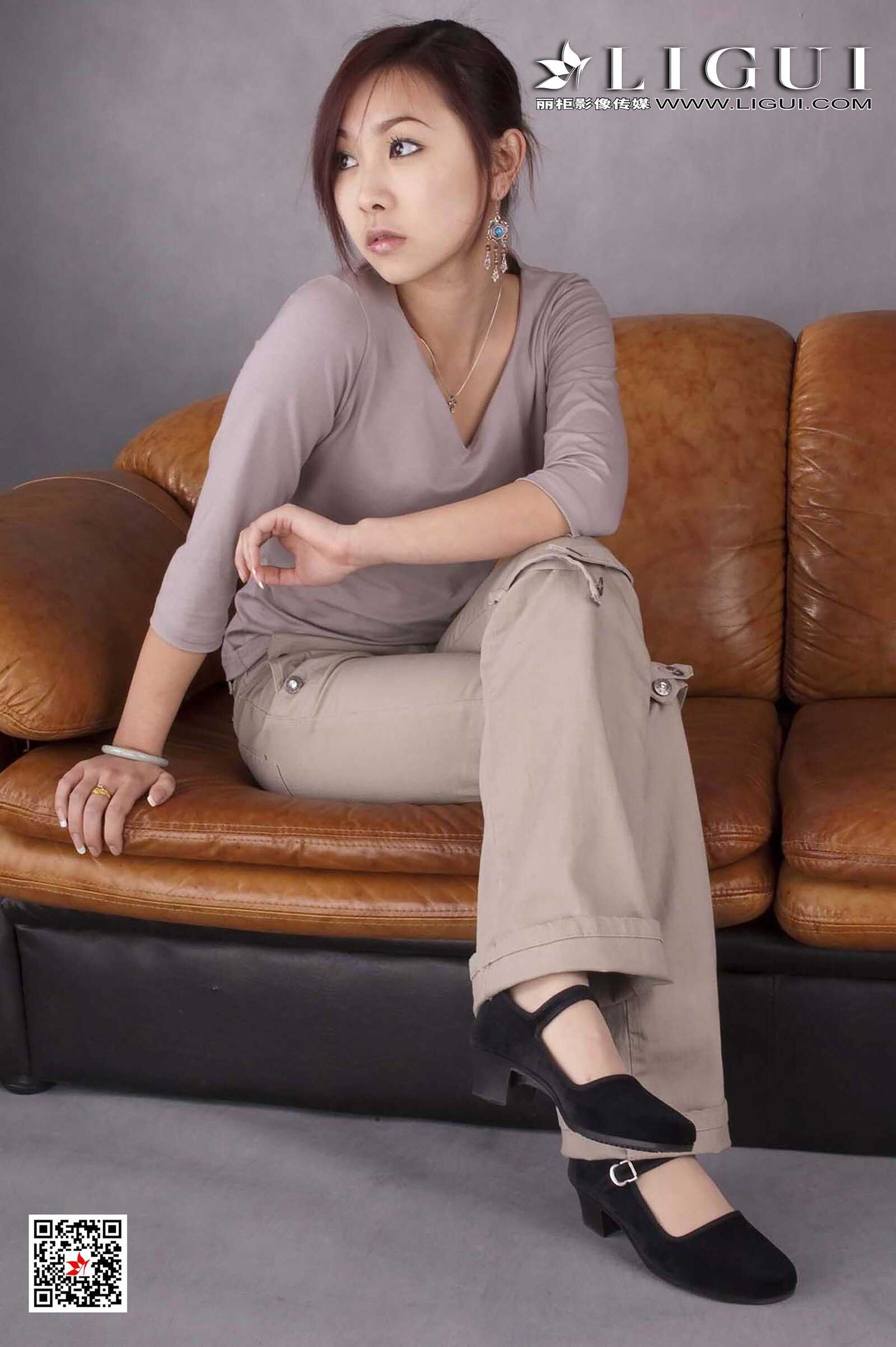 雅诗《复古美脚》 [丽柜Ligui] 网络丽人 写真集第6张