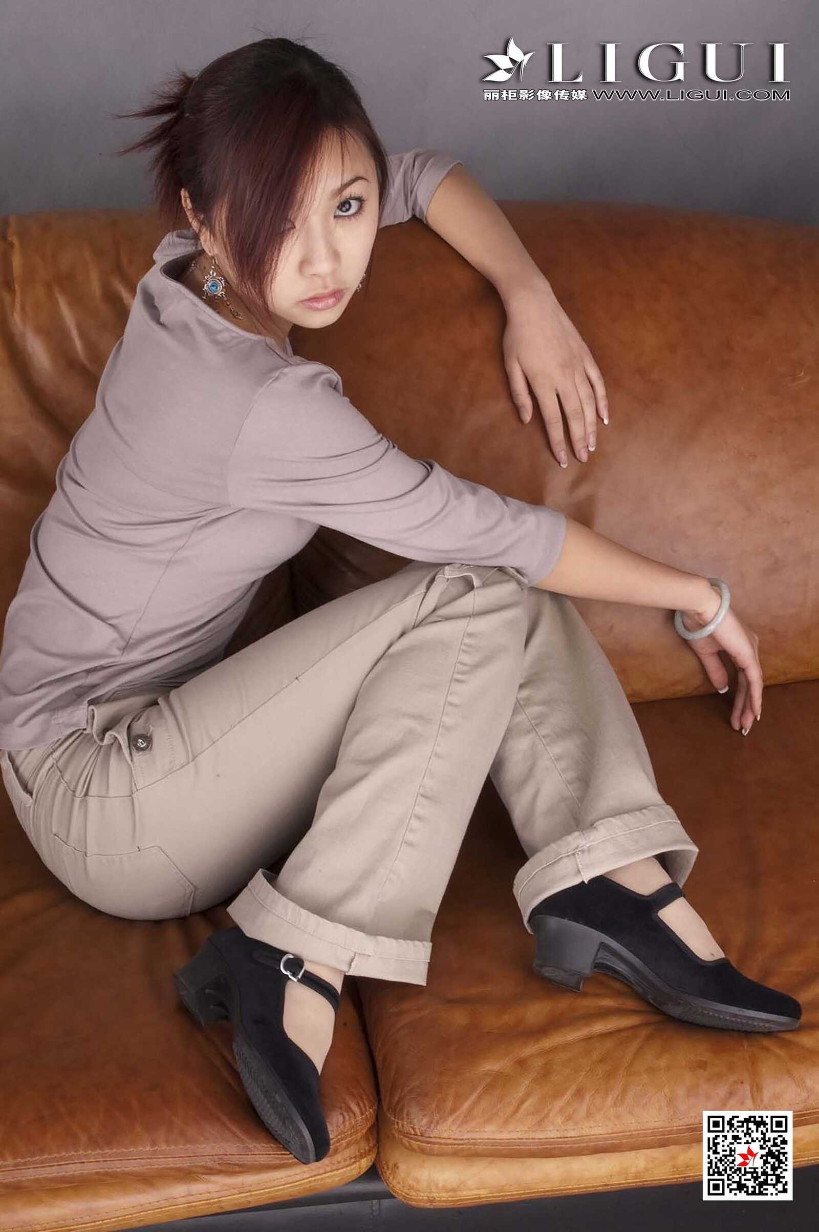 雅诗《复古美脚》 [丽柜Ligui] 网络丽人 写真集第5张