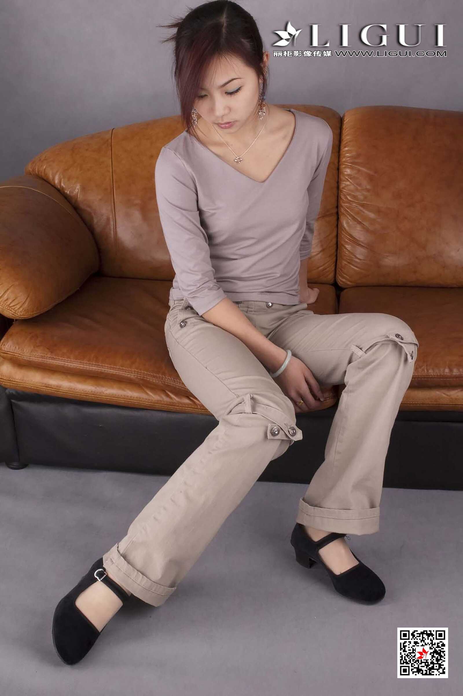 雅诗《复古美脚》 [丽柜Ligui] 网络丽人 写真集第4张