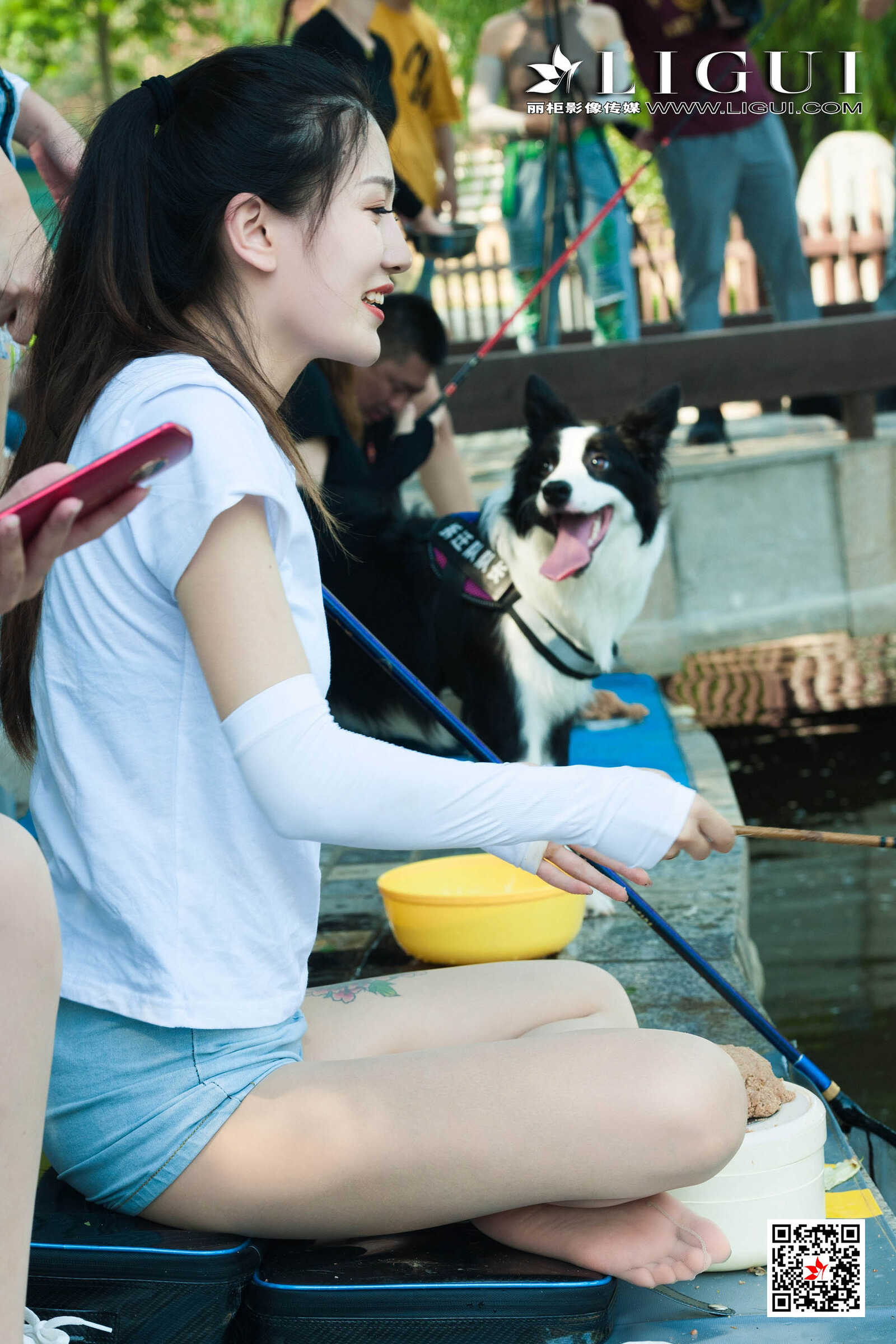 文静&amp;amp;然然《垂钓园丝足》 [丽柜LIGUI] 网络丽人第15张