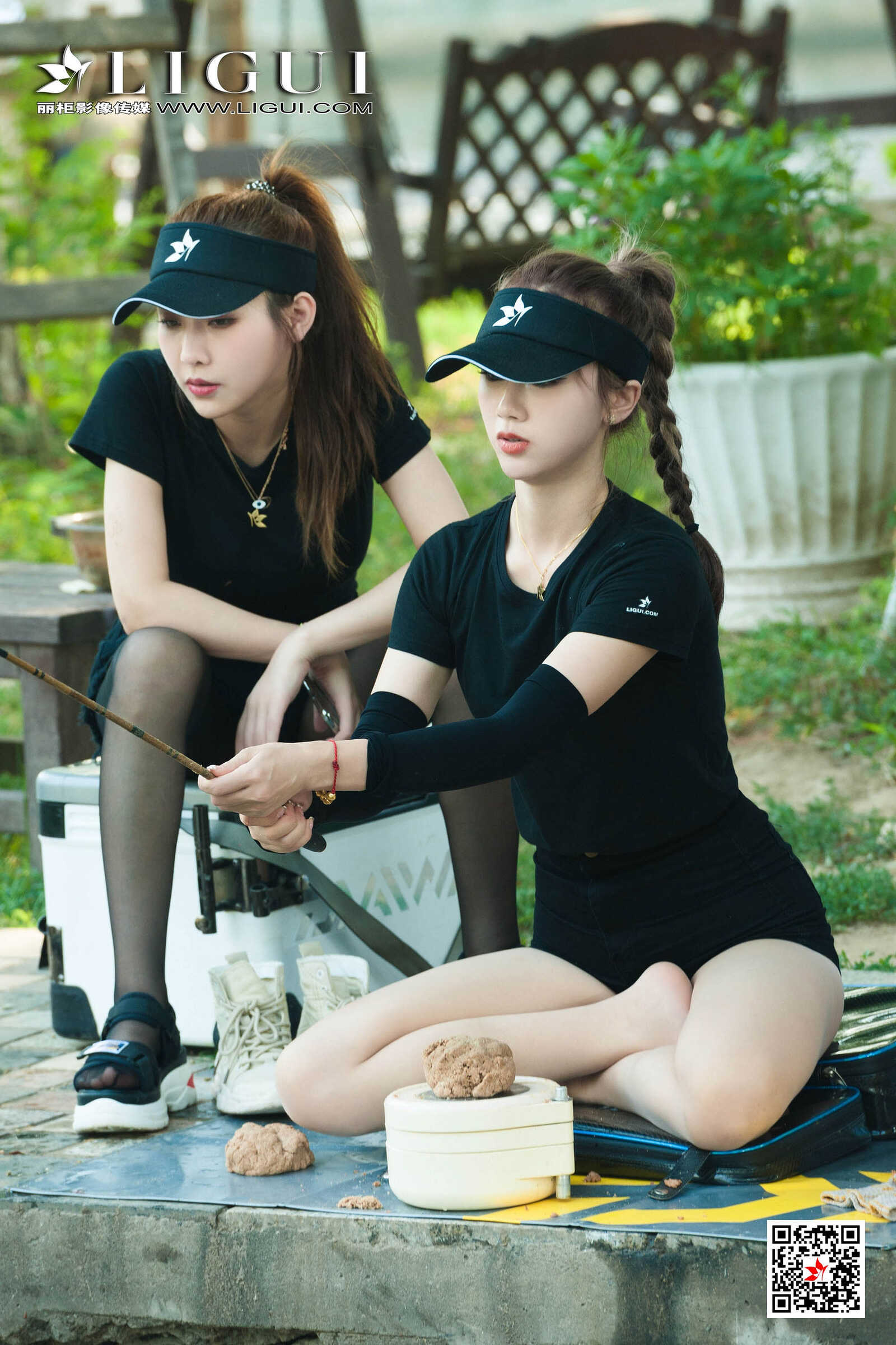 文静&amp;amp;然然《垂钓园丝足》 [丽柜LIGUI] 网络丽人第13张