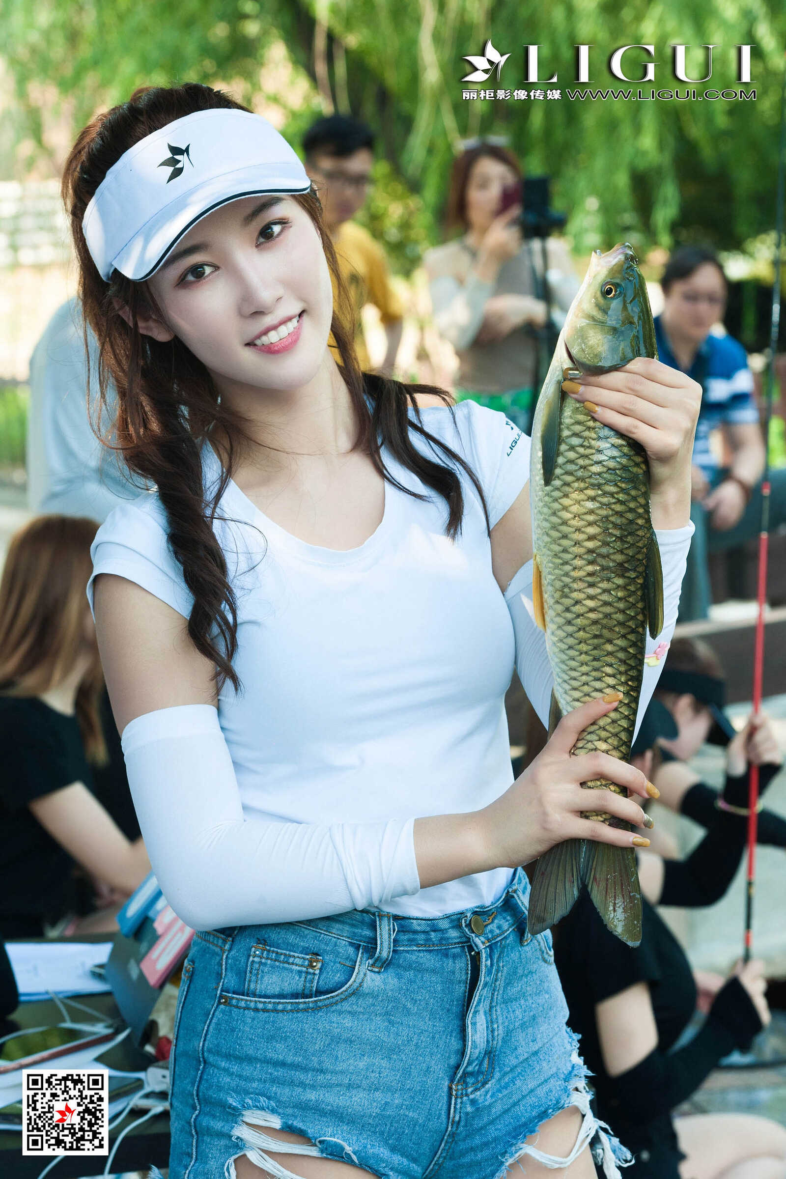 文静&amp;amp;然然《垂钓园丝足》 [丽柜LIGUI] 网络丽人第10张