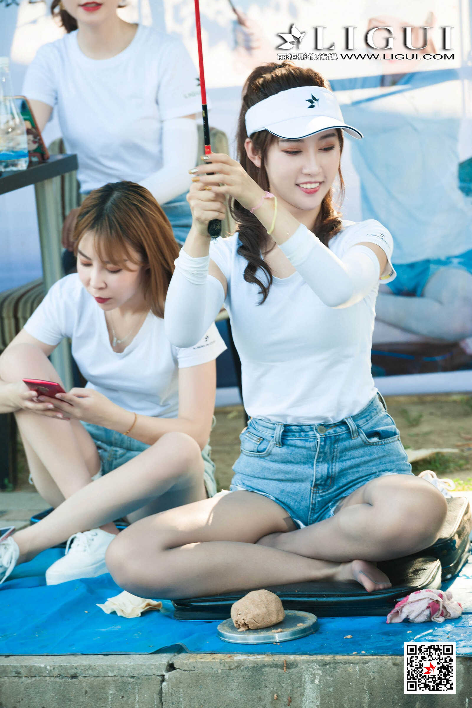 文静&amp;amp;然然《垂钓园丝足》 [丽柜LIGUI] 网络丽人第9张