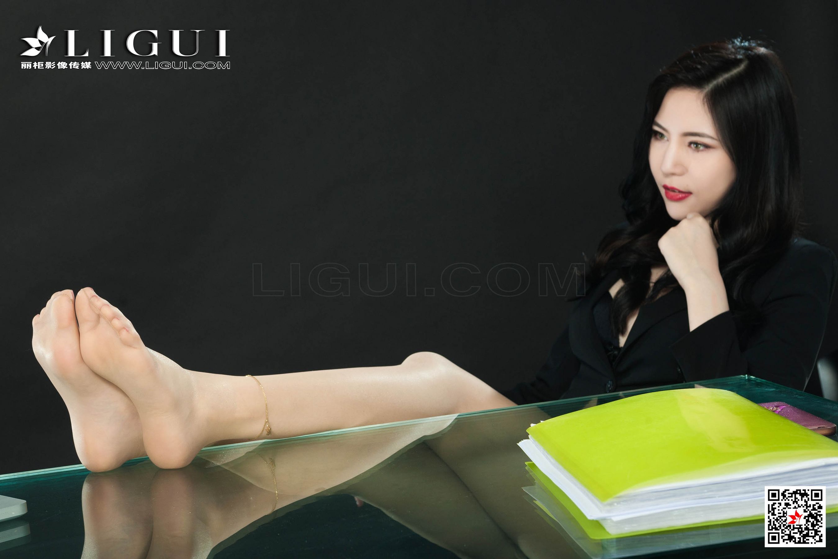 模特呢楠《肉丝长腿OL女郎》 [丽柜LIGUI] 网络丽人第6张