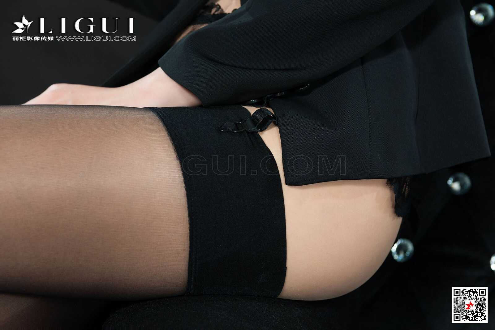 腿模Xilly《黑丝皮鞭系列》 [丽柜美束LIGUI] 网络丽第8张