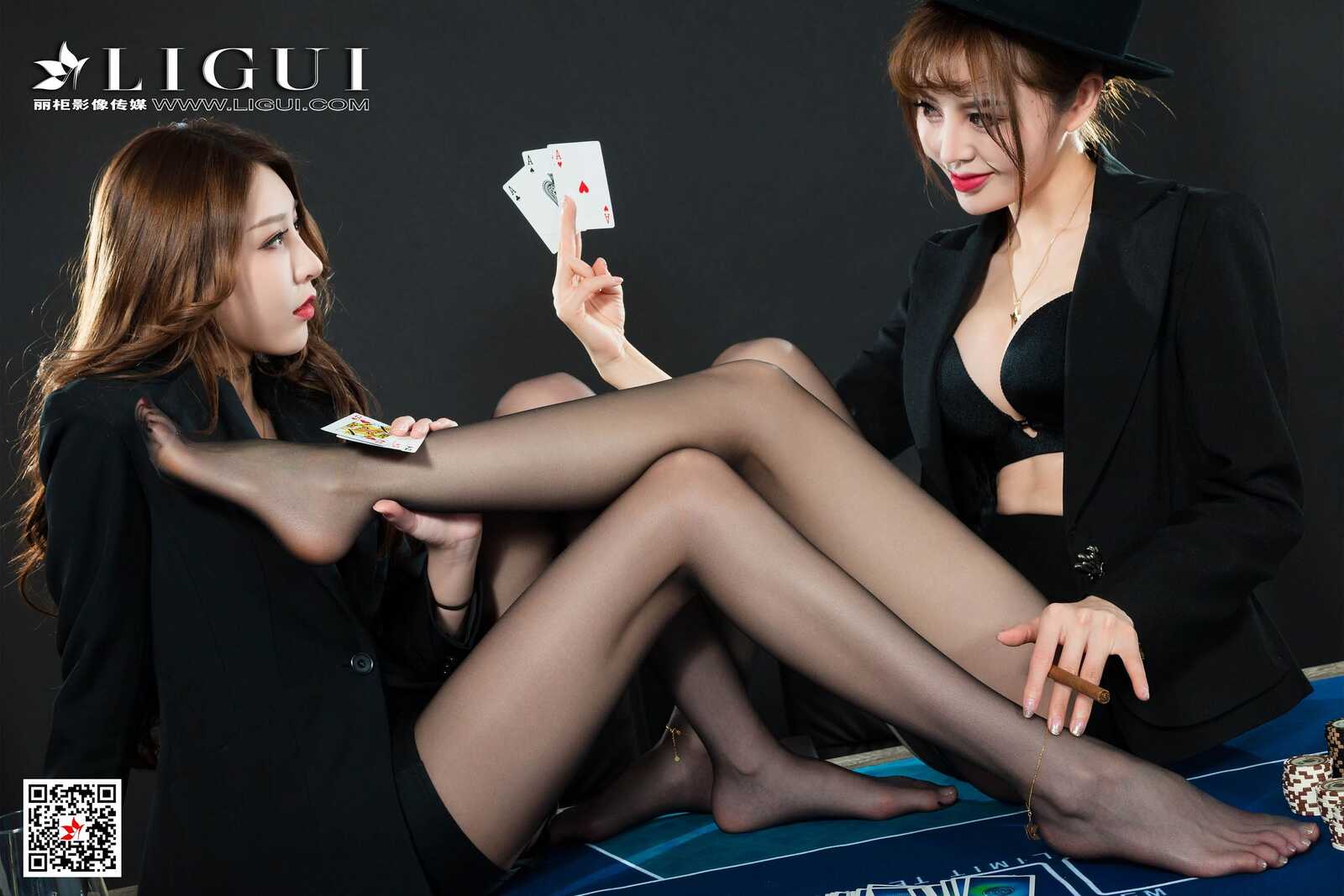 兔子&amp;amp;凉儿《黑丝丝足诱惑》 [丽柜LiGui] 写真集第15张