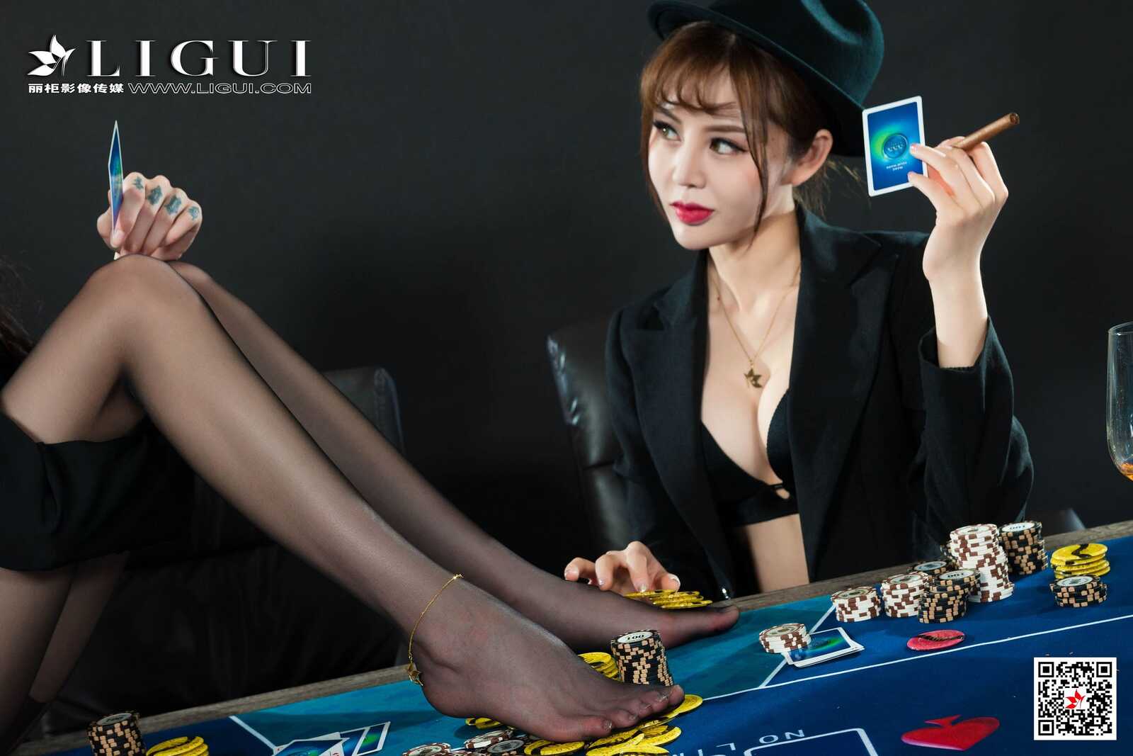 兔子&amp;amp;凉儿《黑丝丝足诱惑》 [丽柜LiGui] 写真集第7张