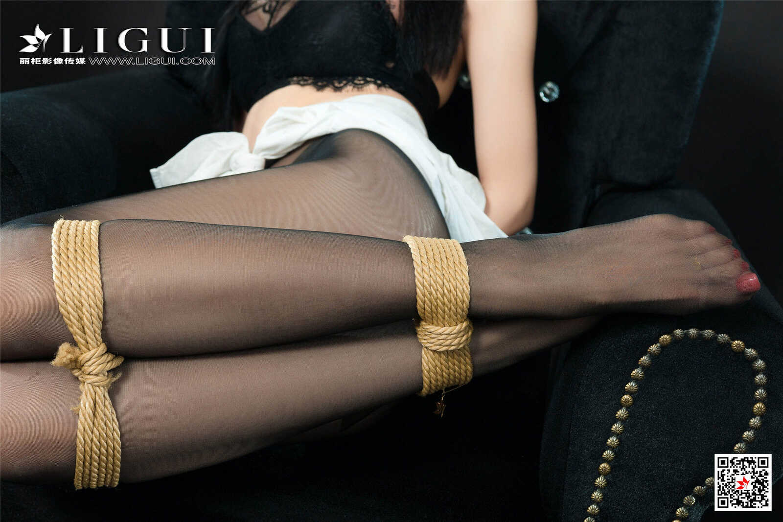 凉儿《黑丝绳艺人体摄影》 [丽柜LiGui美束] 写真第2张