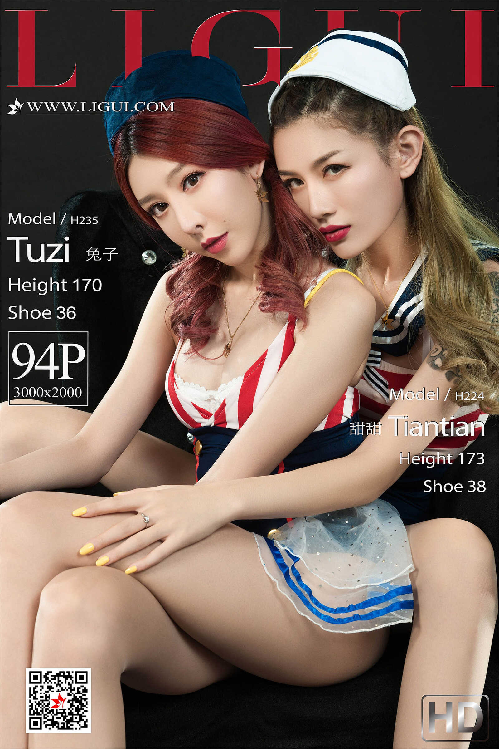 兔子&甜甜《双生海军姐妹花丝足》 [丽柜Lig第19张