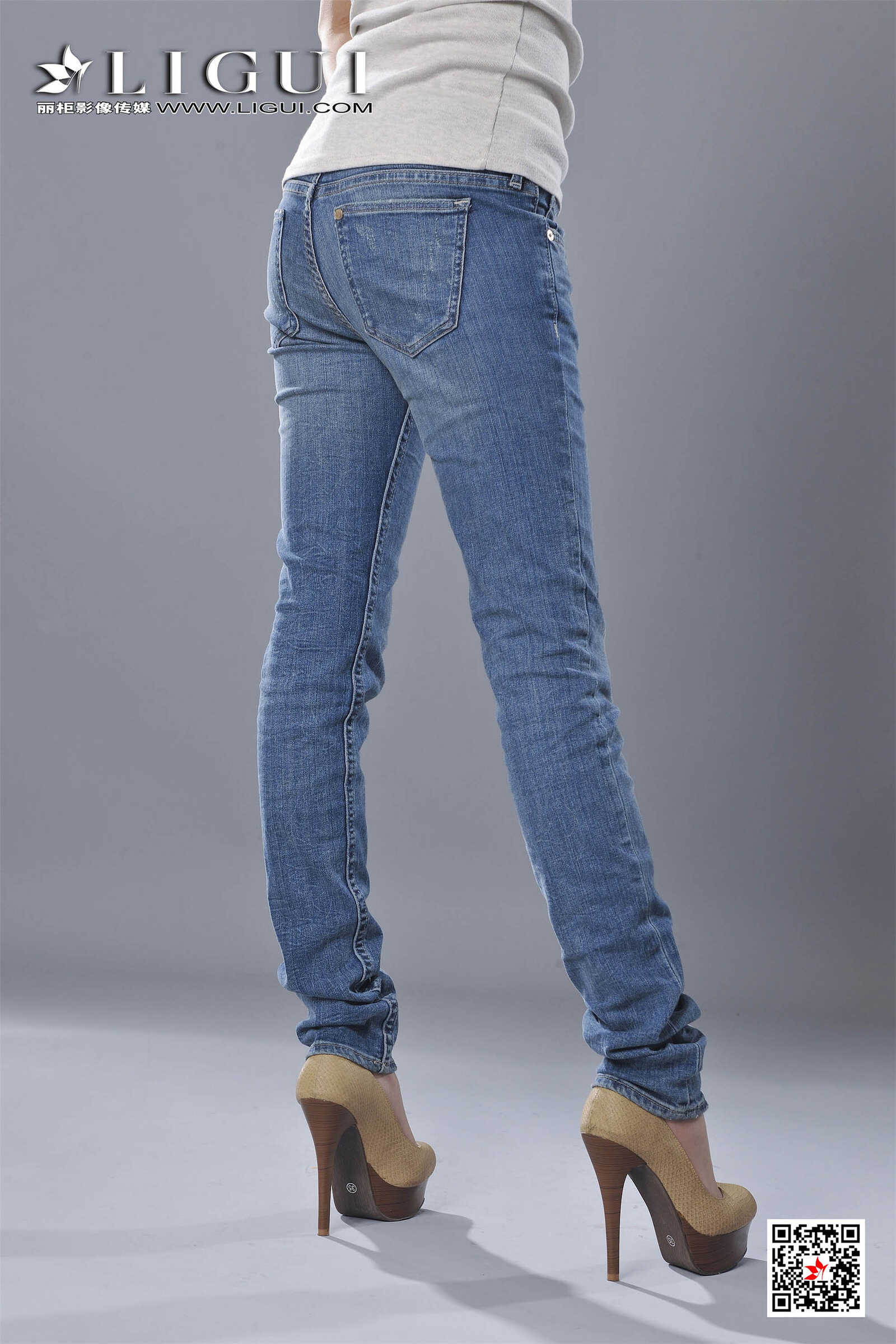 可馨《牛仔紧身裤女郎》 [丽柜Ligui] 写真集第5张