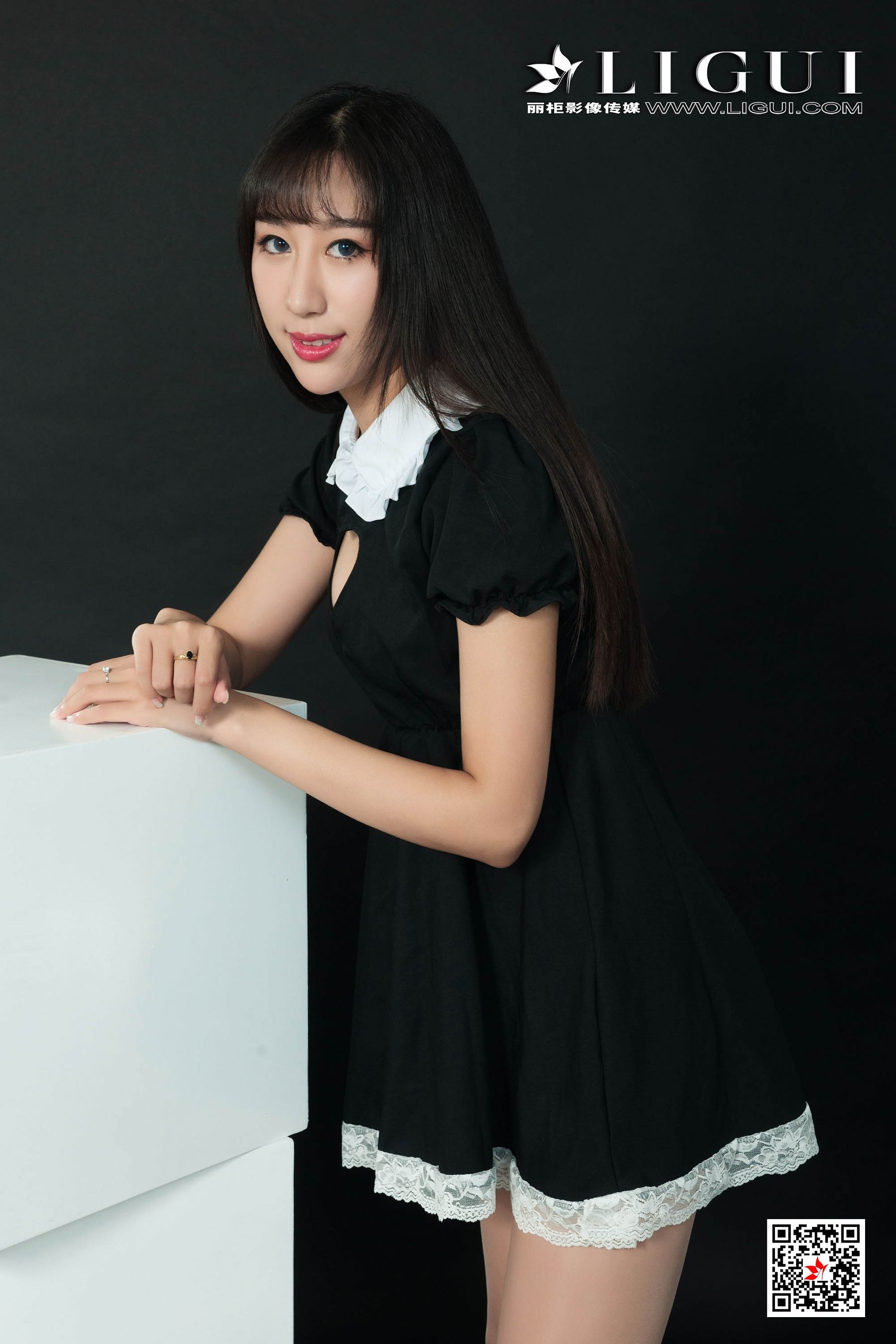 Model 轩轩《连衣裙肉丝高跟》 [丽柜Ligui] 网络丽第10张