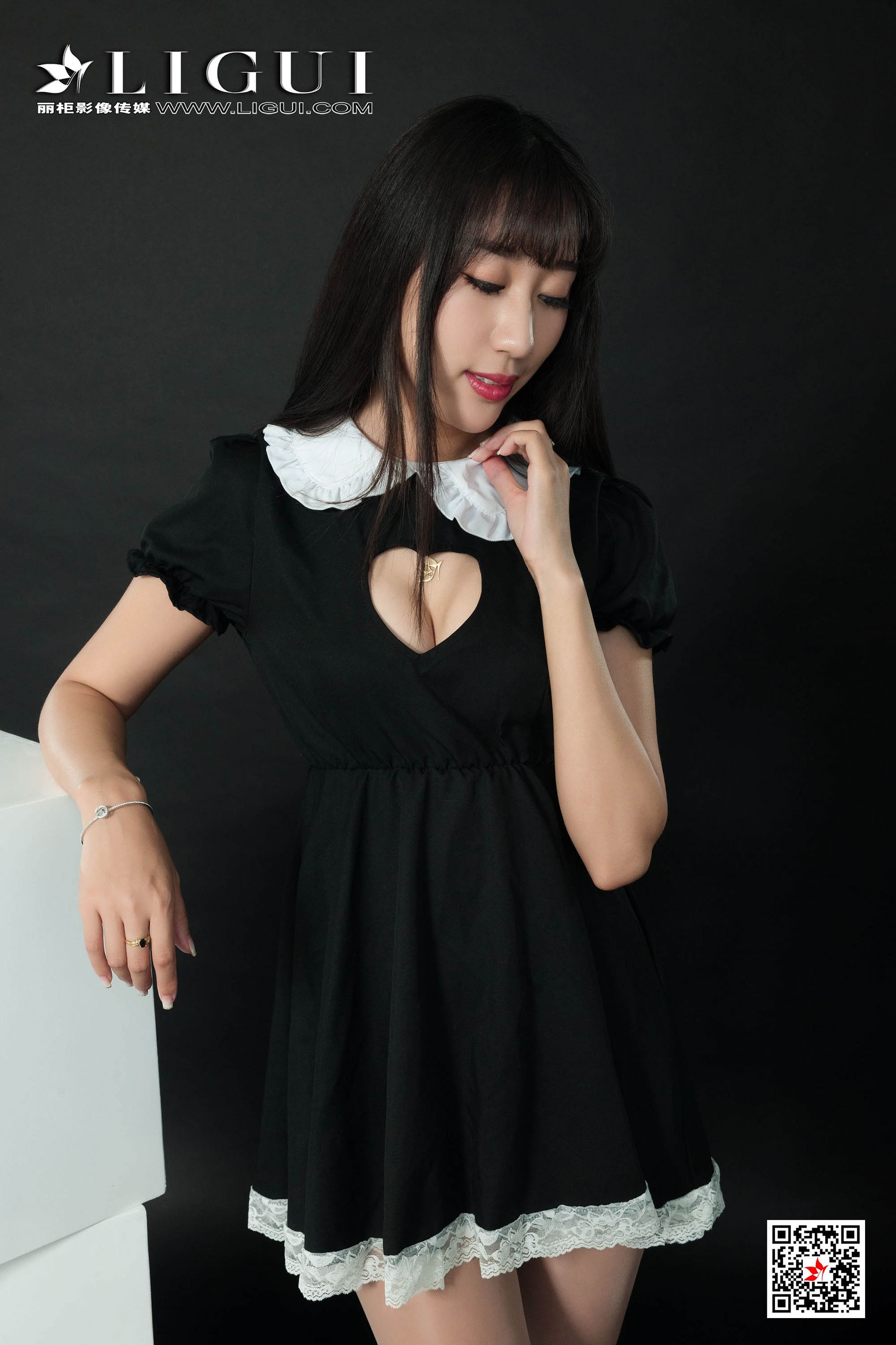Model 轩轩《连衣裙肉丝高跟》 [丽柜Ligui] 网络丽第5张